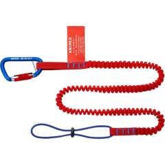 Knipex 00 50 05 T BK. Safety system set, safety line including material carabiner, up to 1.5 kg