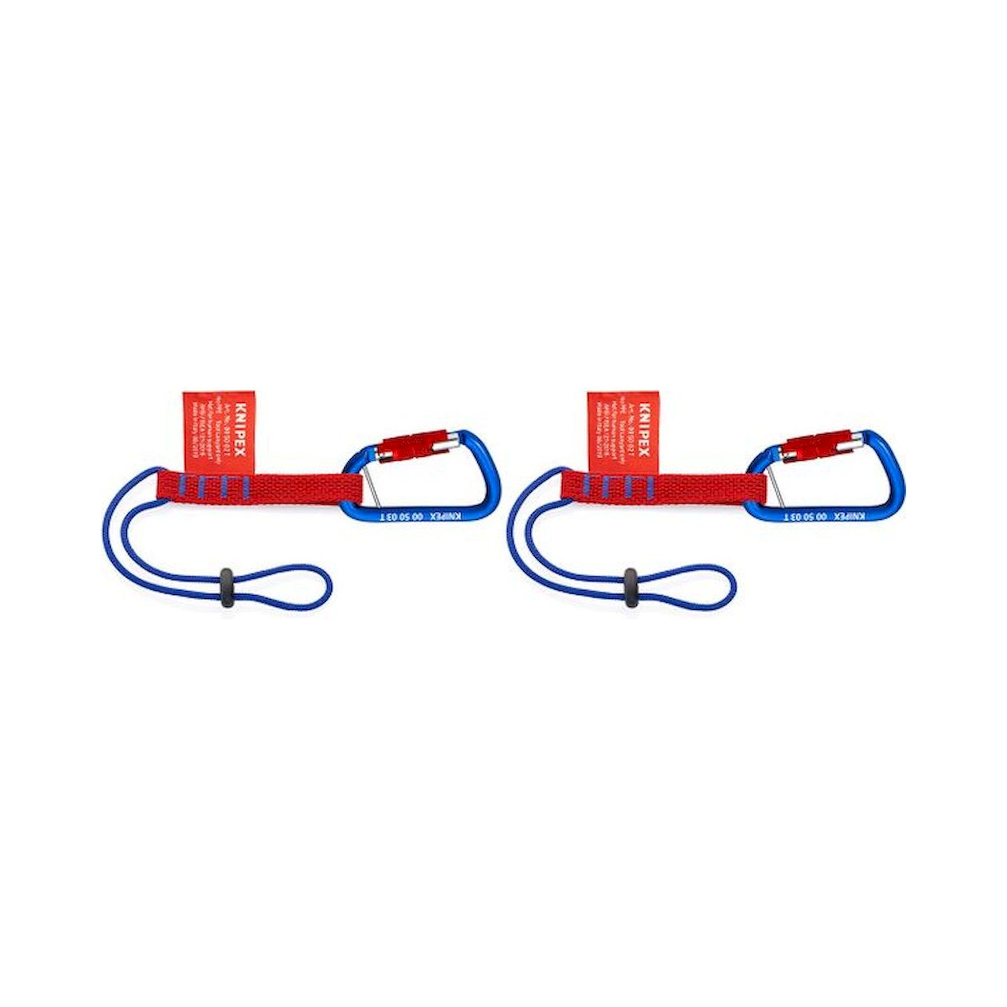 Knipex 00 50 06 T BK. Safety system set, adapter loop incl. gear carabiner, up to 1.5 kg