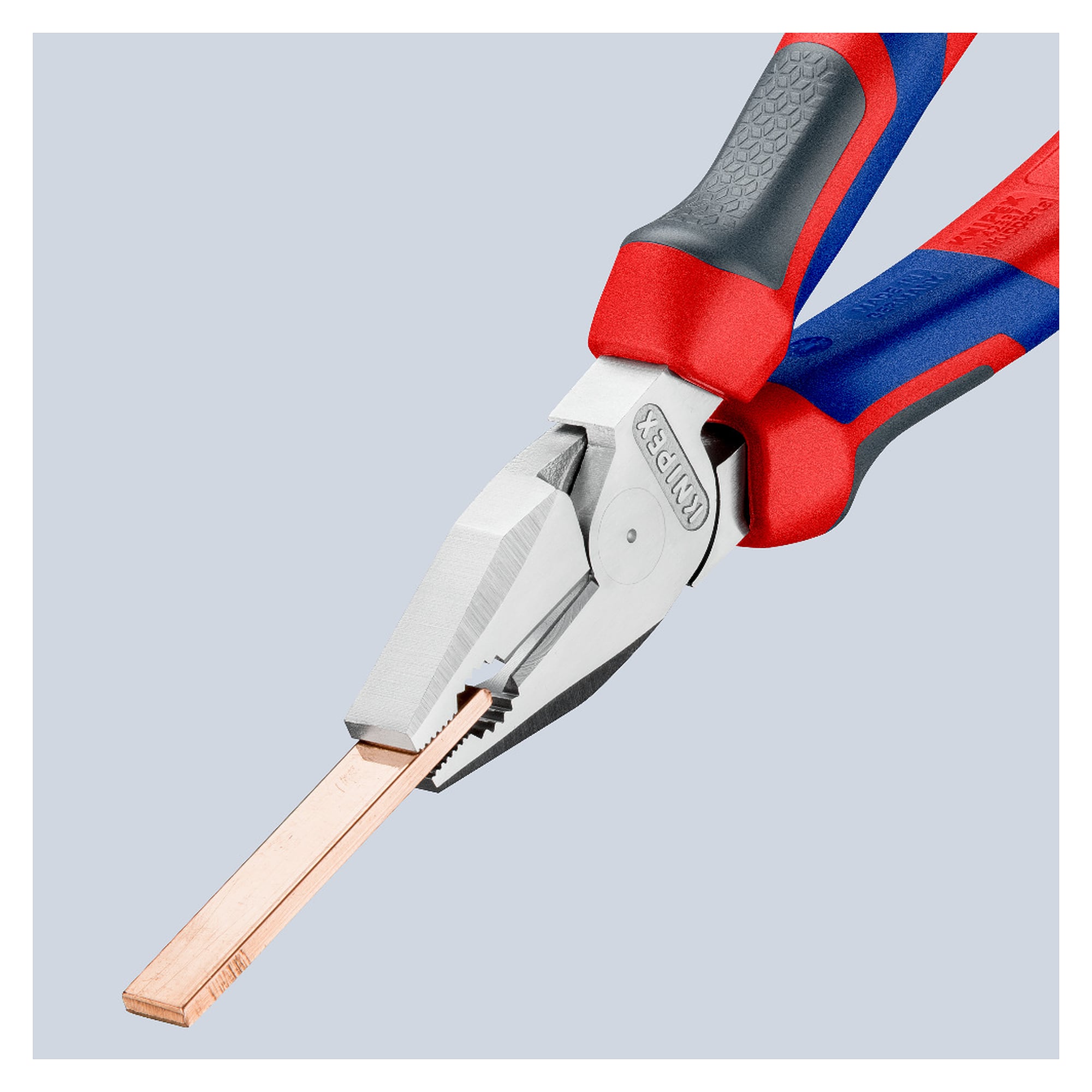Pince universelle à forte démultiplication, chromée, 35 % d'effort en moins, 63 HRC, 180 mm
