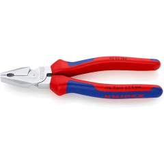 Knipex 02 05 180. Power combination pliers, chrome-plated, 180 mm