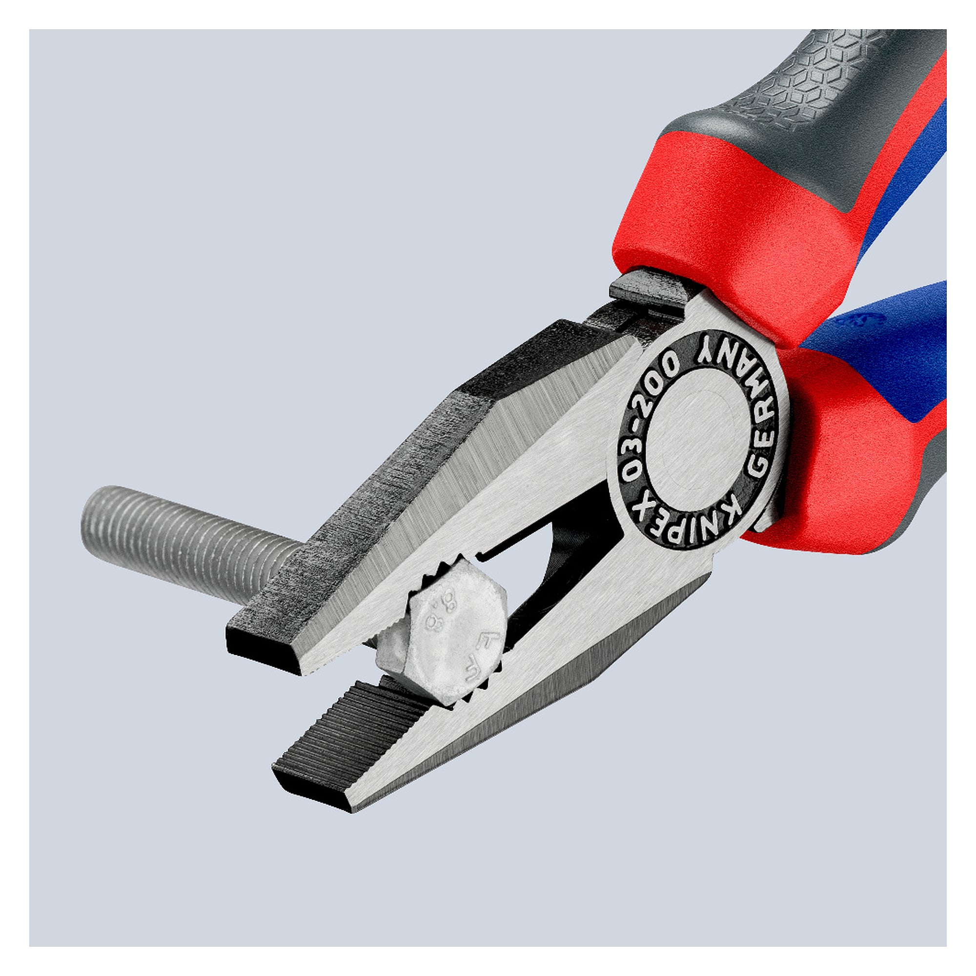 Combination pliers with comfort handles, hard wire up to Ø 2.5 mm, 200 mm