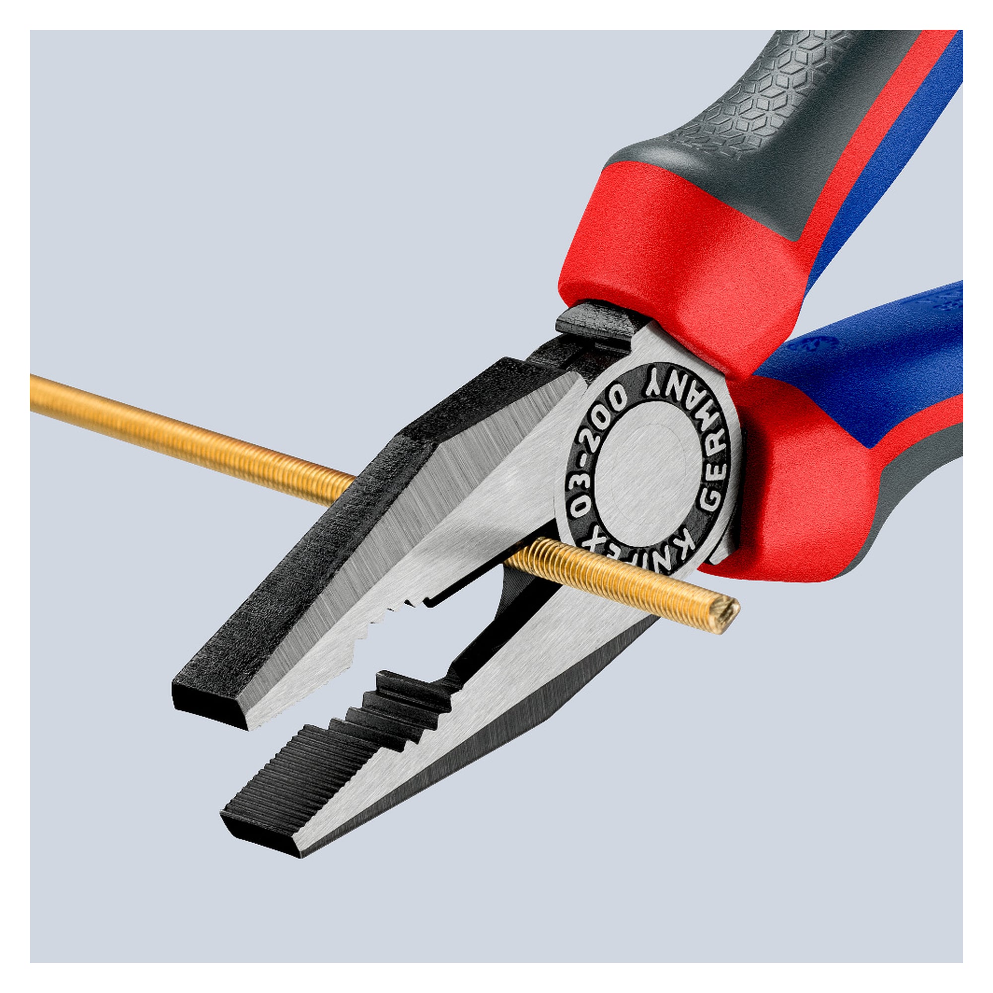 Combination pliers with comfort handles, hard wire up to Ø 2.5 mm, 200 mm