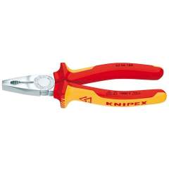 Knipex 03 06 180. Combination pliers, chrome-plated, insulated 180 mm