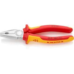 Knipex 03 06 200. Combination pliers, chrome-plated, insulated 200 mm