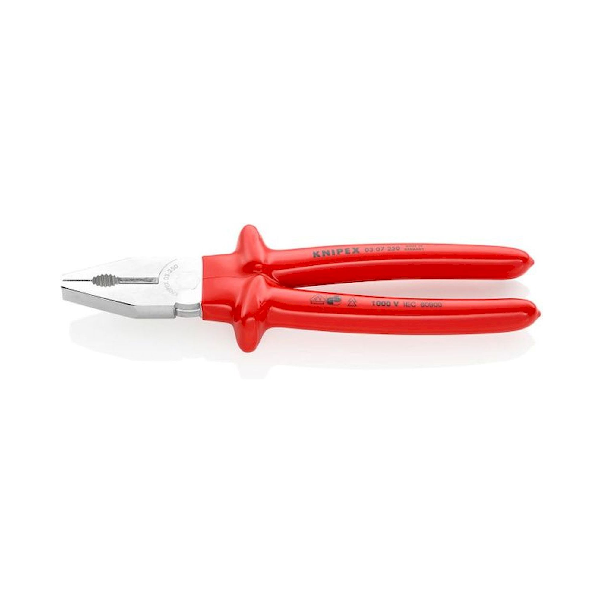 Knipex 03 07 250. Combination pliers, chrome-plated, dip-insulated, VDE-tipped, 250 mm