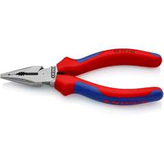 Knipex 08 22 145. Pointed combination pliers, black atramentized, 145 mm