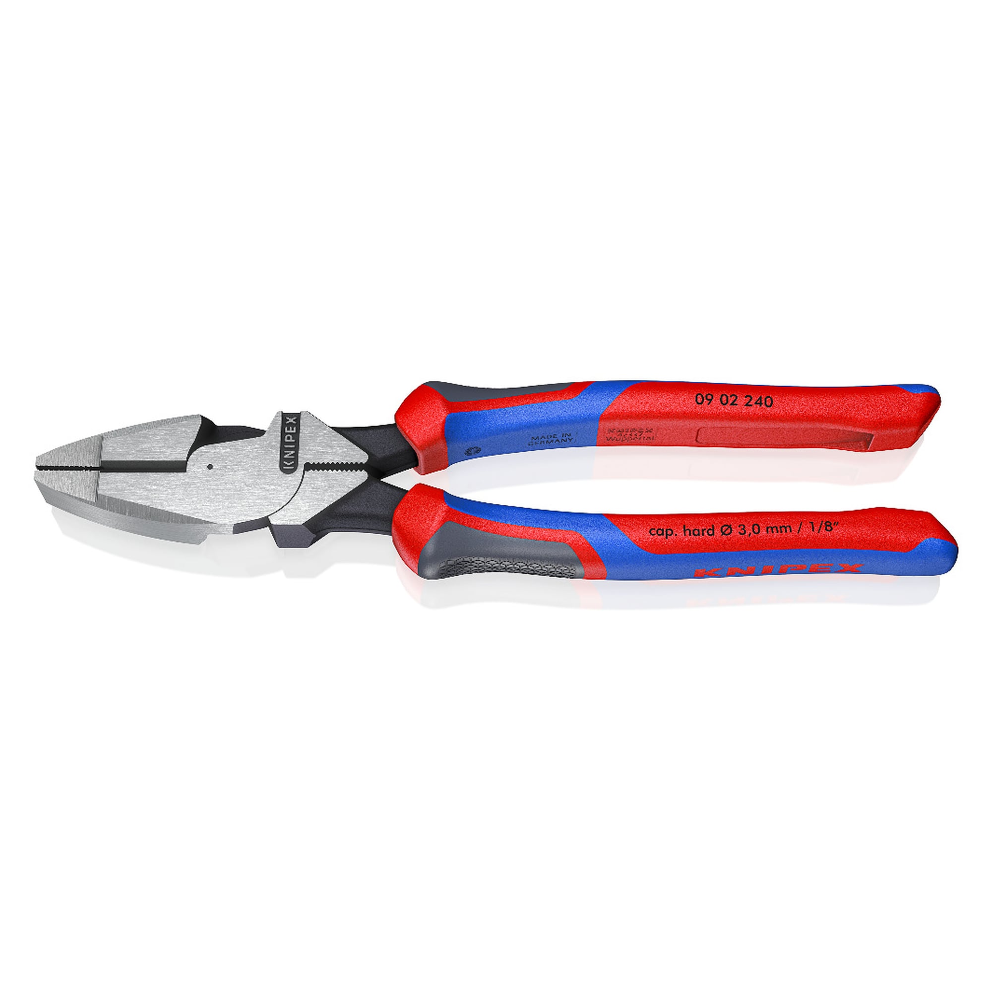 Lineman's pliers with comfort handles, American model, 240 mm