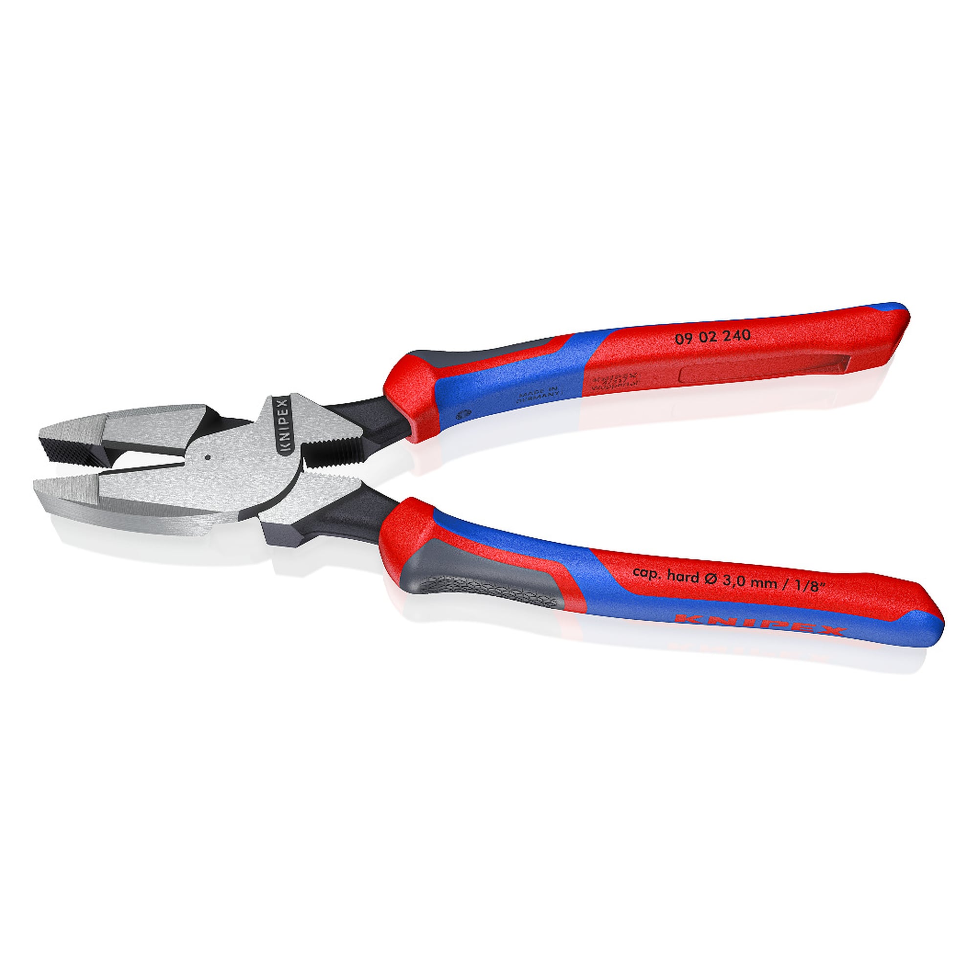 Lineman's pliers with comfort handles, American model, 240 mm