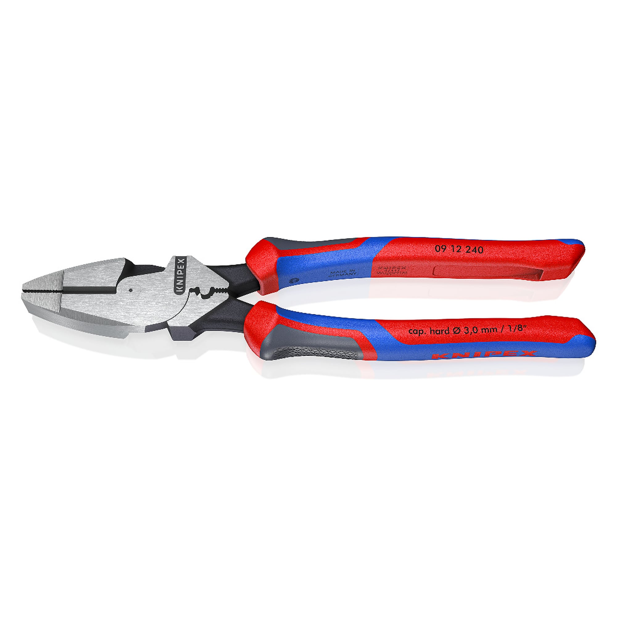 Kraft-Kombizange Lineman's Pliers, amerikanisches Modell, harter Draht bis Ø 3,0 mm, 240 mm