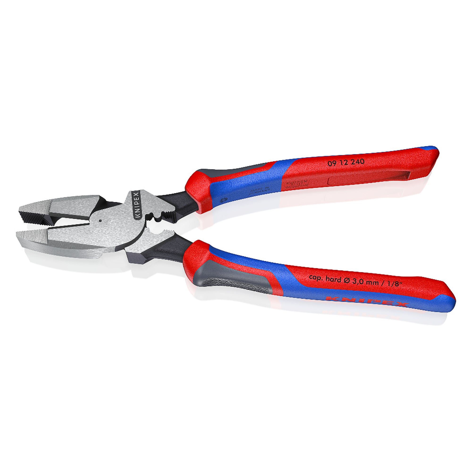 Kraft-Kombizange Lineman's Pliers, amerikanisches Modell, harter Draht bis Ø 3,0 mm, 240 mm