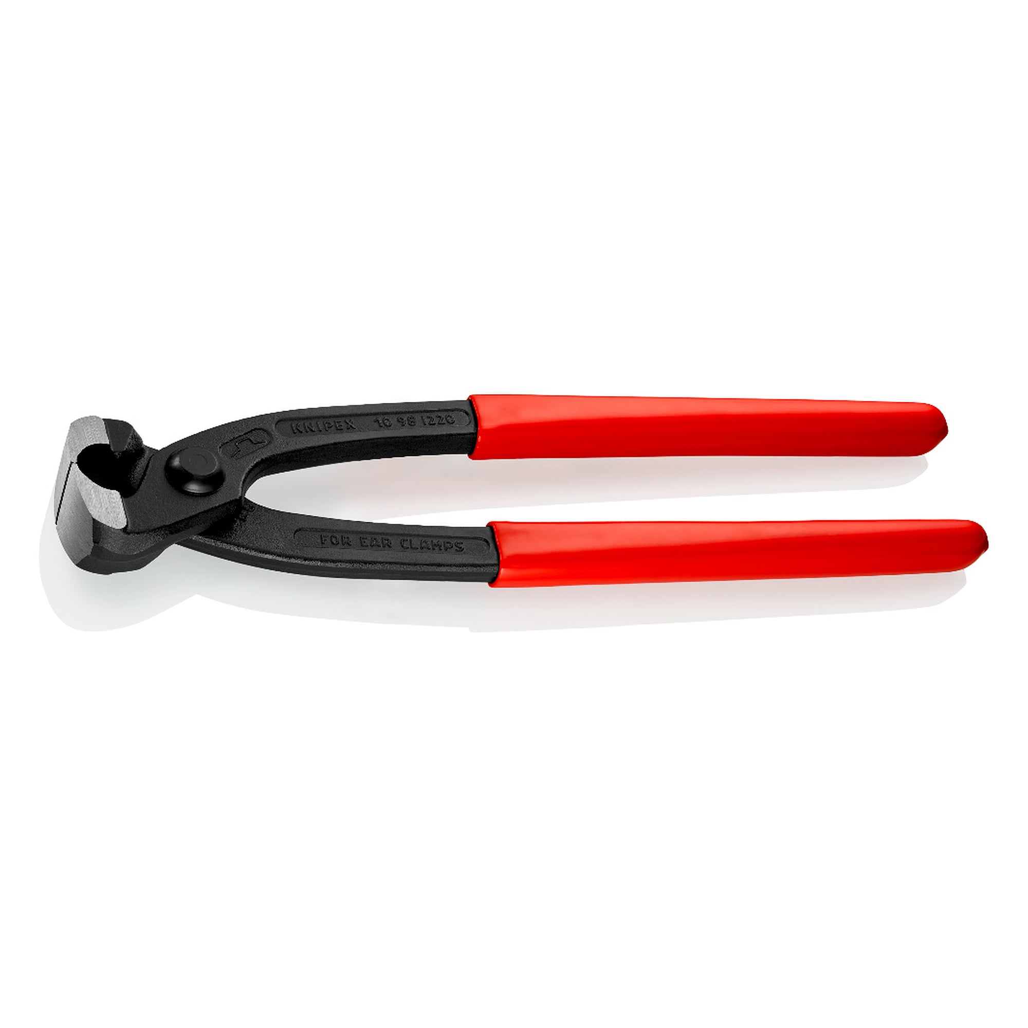 Ohrklemmenzange mit Pressbacken für 1-Ohr- und 2-Ohrklemmen, 220 mm
