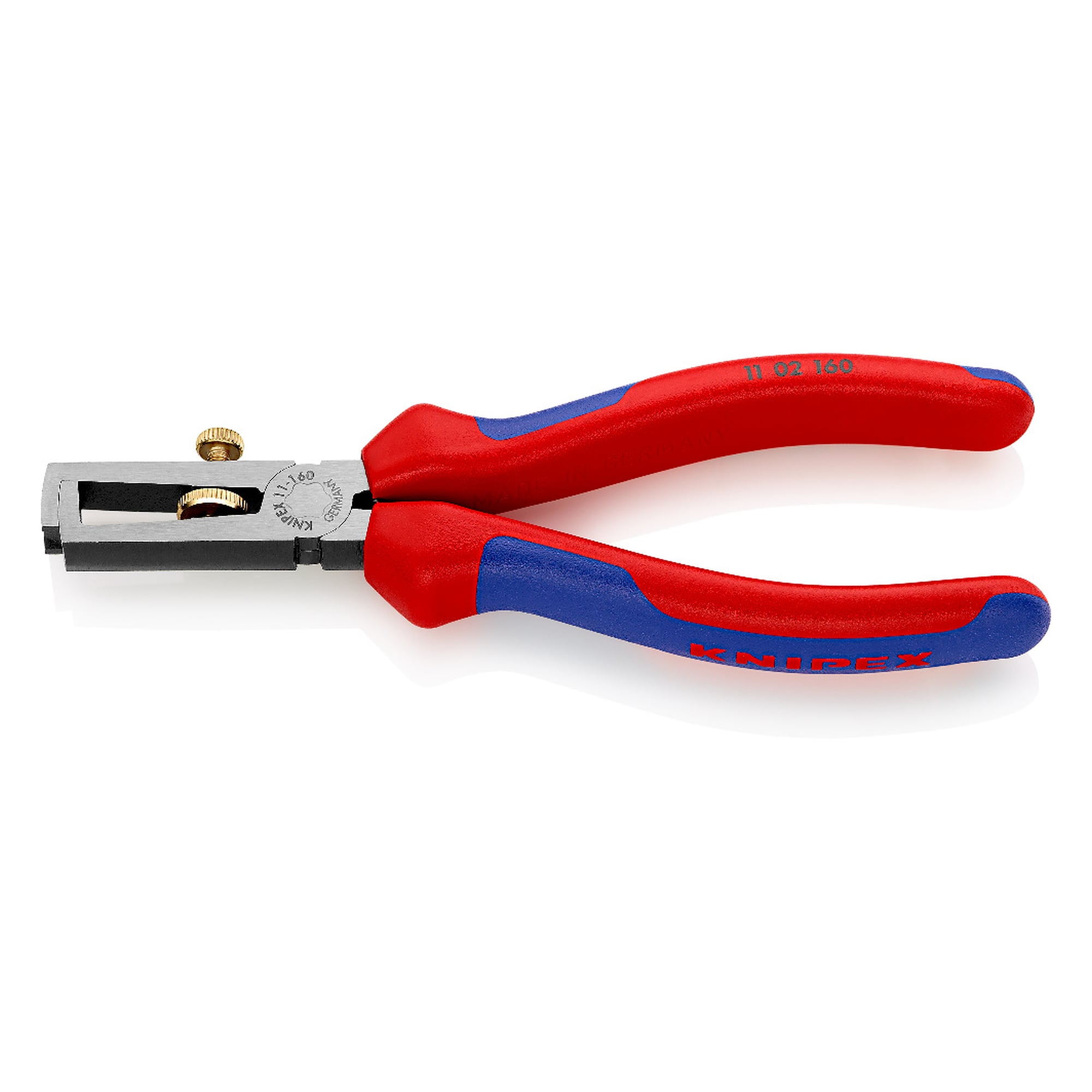 Universal insulation stripper with opening spring, up to 10 mm² and 5.0 mm dia., 160 mm