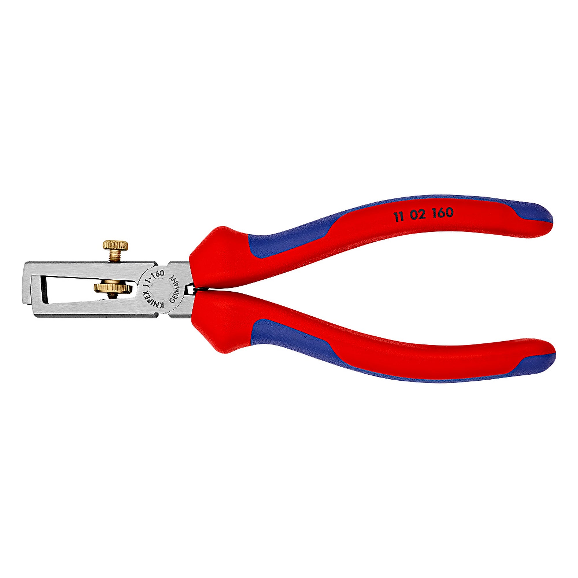 Universal insulation stripper with opening spring, up to 10 mm² and 5.0 mm dia., 160 mm