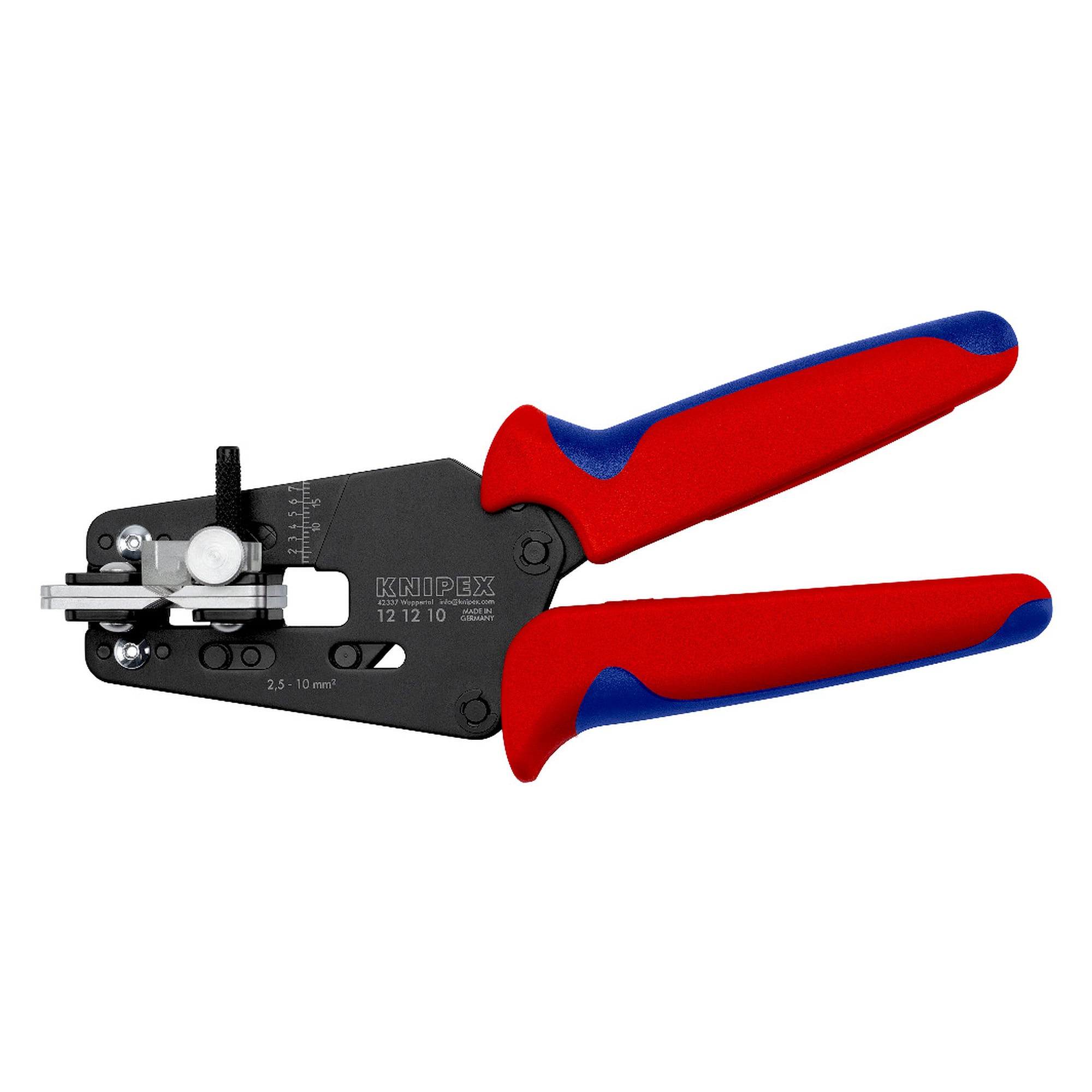 Pince à dénuder de précision à couteaux de forme pour câble FEP 2,5 à 10 mm², 195 mm