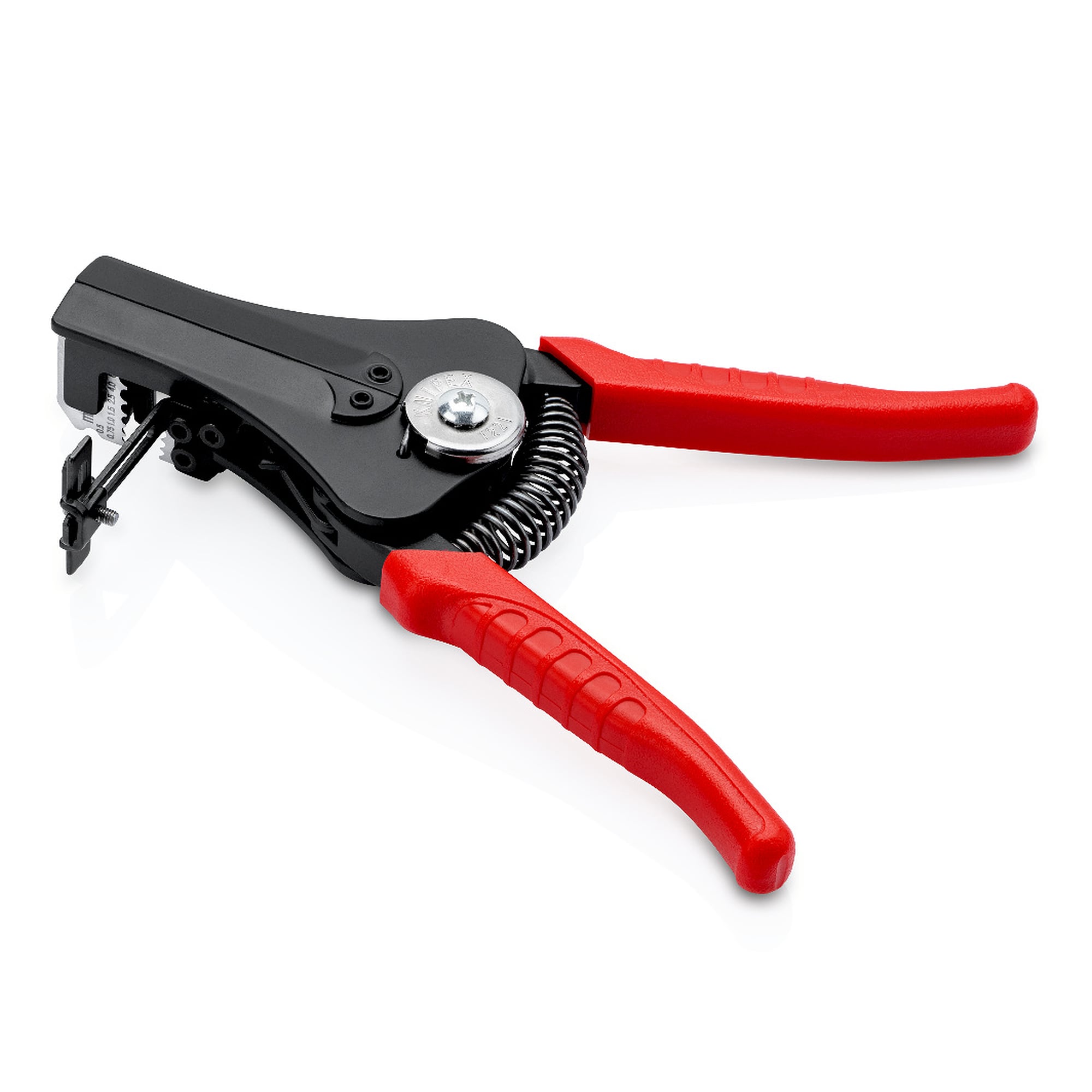 Pince à dénuder avec couteaux de forme pour 0,5 à 6,0 mm², butée réglable, 180 mm