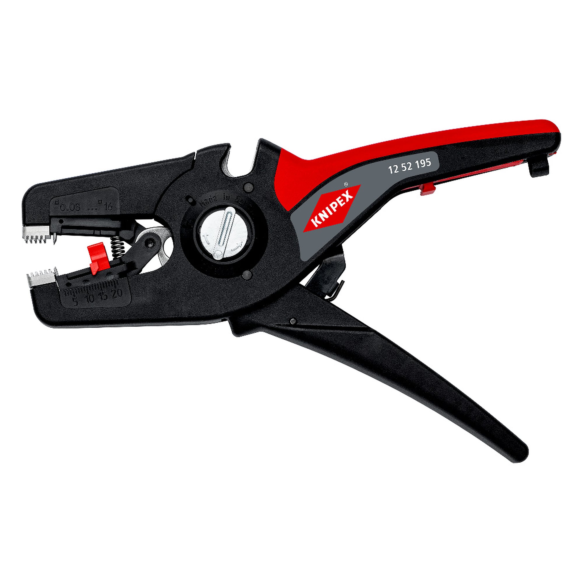 Pince à dénuder automatique PreciStrip16, 0,08 à 16 mm², avec coupe-câble et butée de longueur