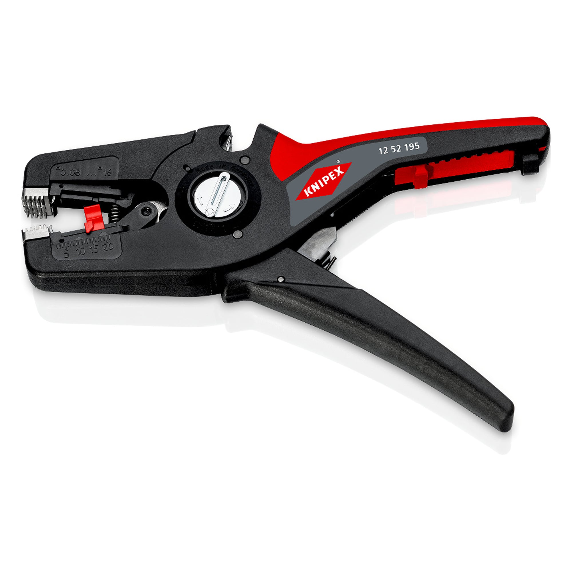 Pince à dénuder automatique PreciStrip16, 0,08 à 16 mm², avec coupe-câble et butée de longueur
