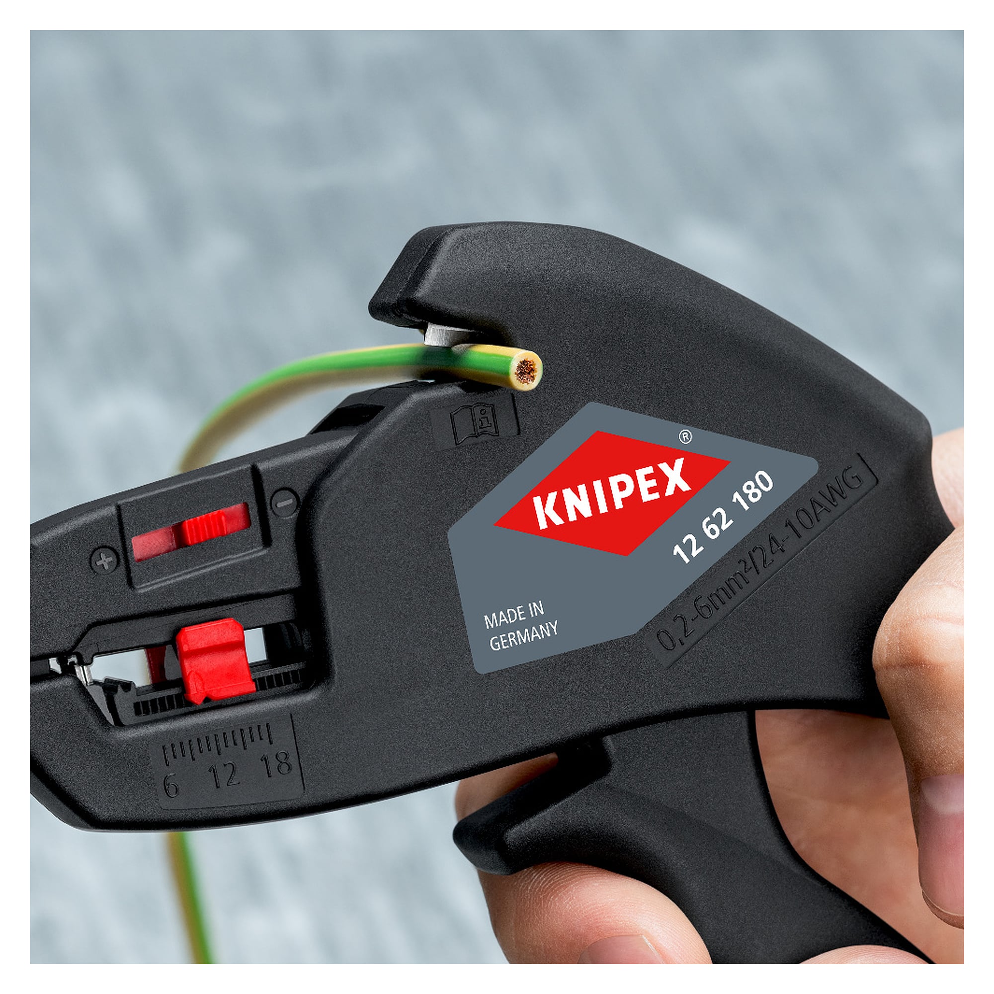 Automatic insulation stripper ComStrip for 0.2 to 6 mm², length stop 6 to 18 mm