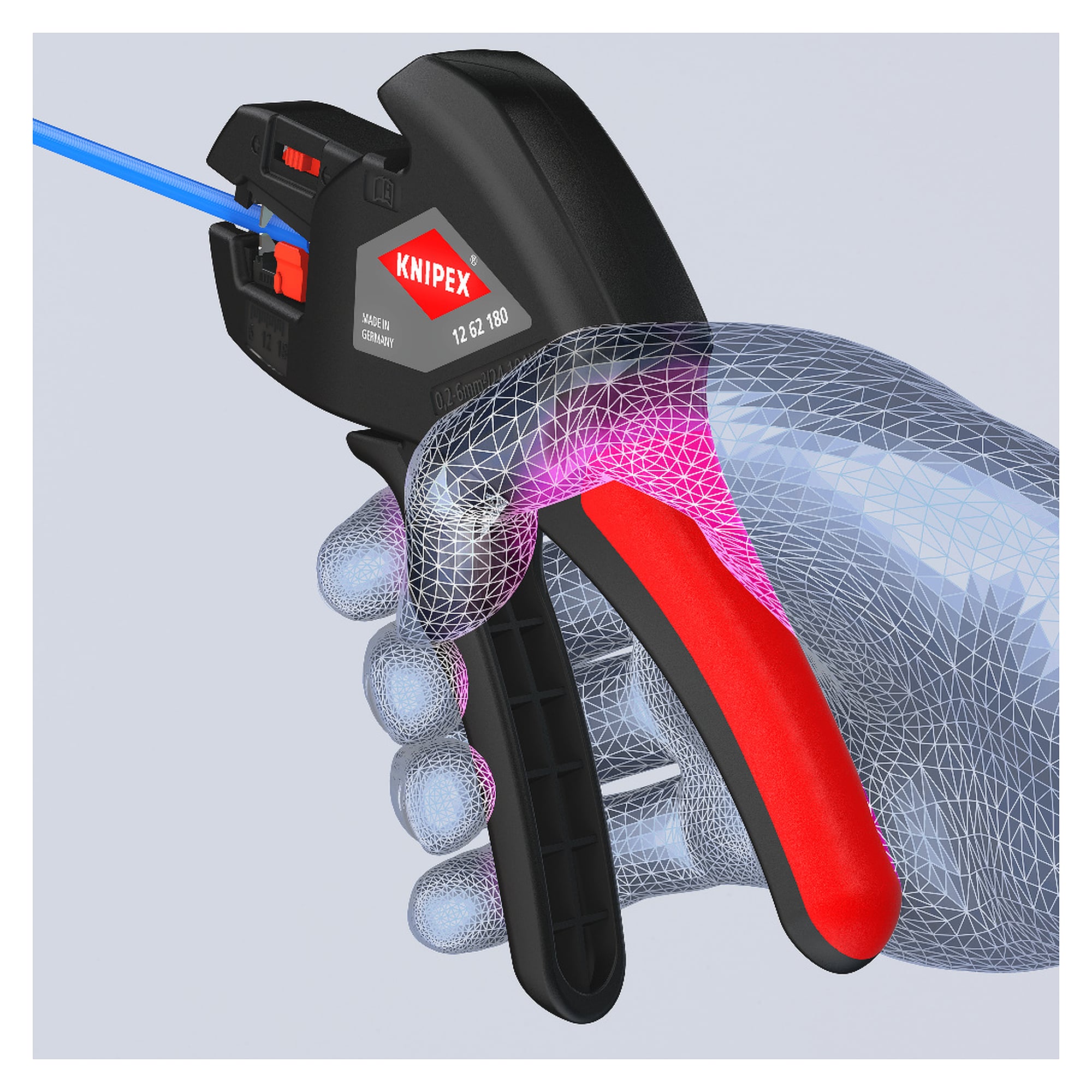 Automatic insulation stripper ComStrip for 0.2 to 6 mm², length stop 6 to 18 mm