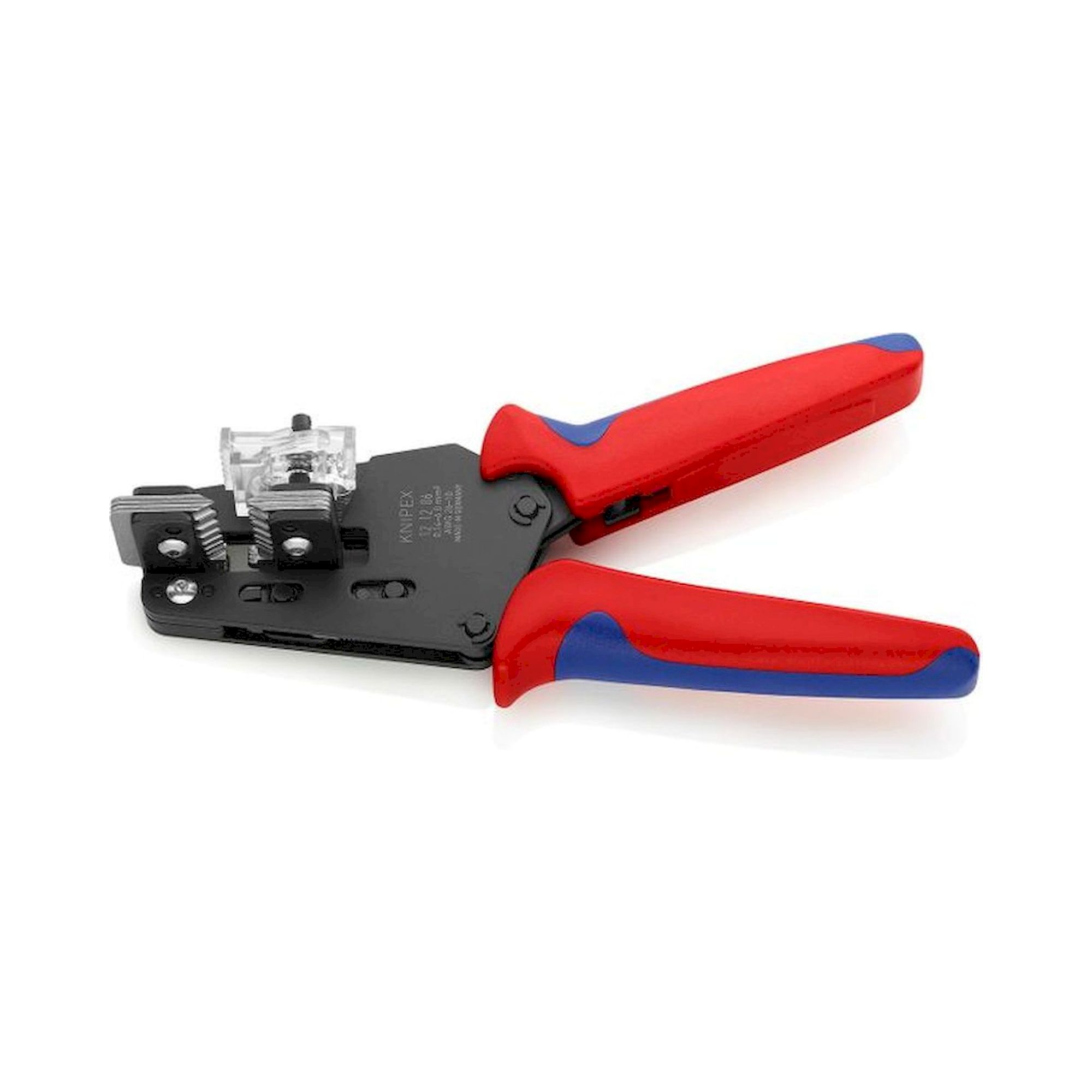 Knipex 12 12 06. Präzisions-Abisolierzange mit Formmessern, brüniert, AWG 26 -10, 195 mm