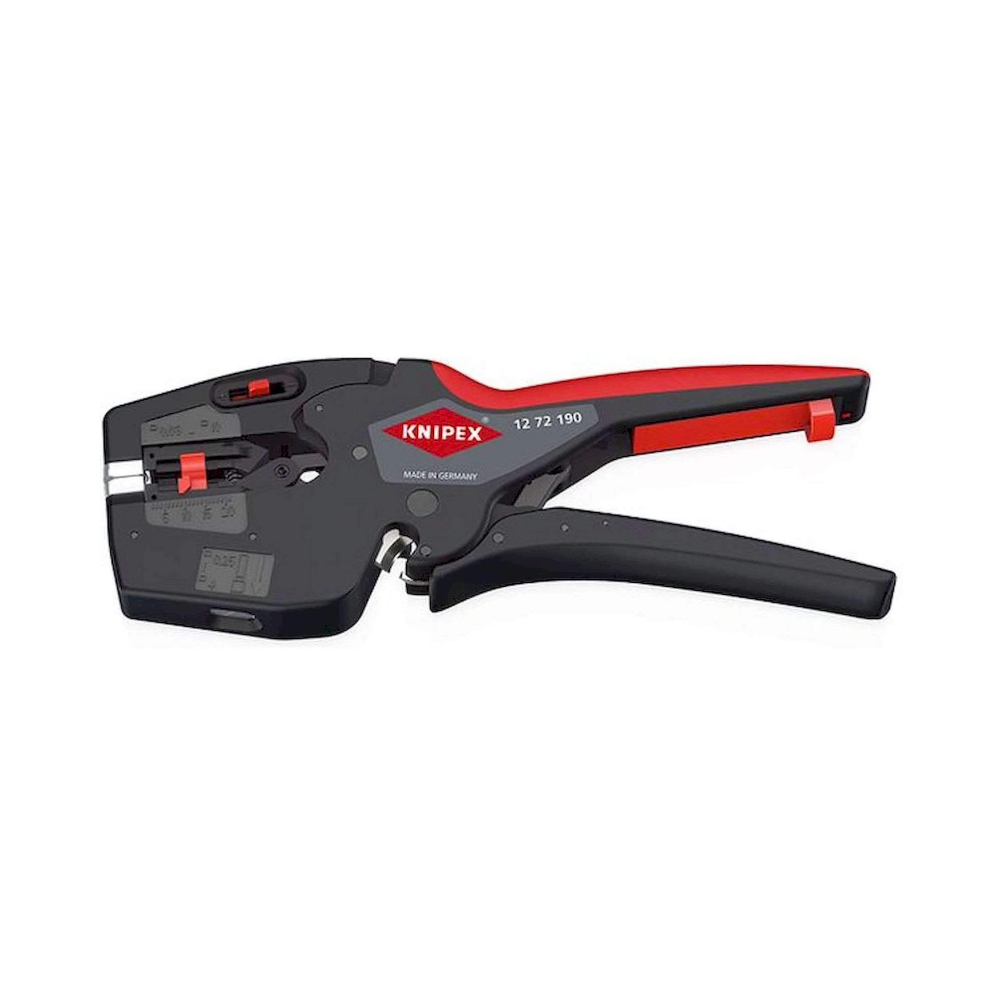 Knipex 12 72 190. KNIPEX NexStrip, electrician's multi tool, crimping & stripping