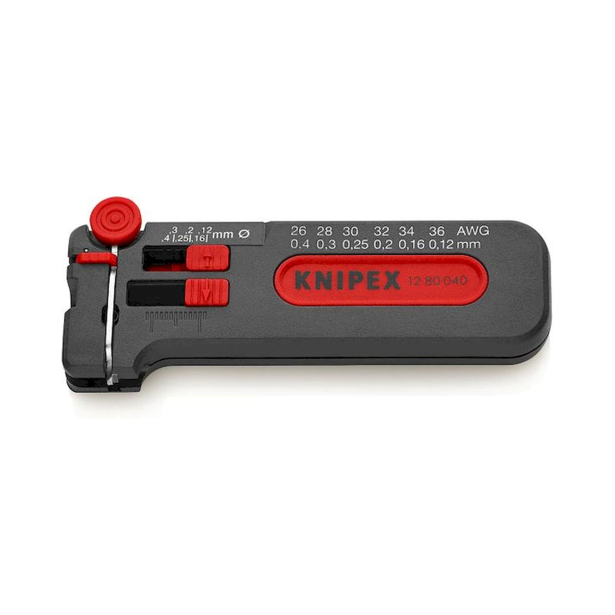 Knipex 12 80 040 SB. Mini stripping tool, 100 mm, sales packaging