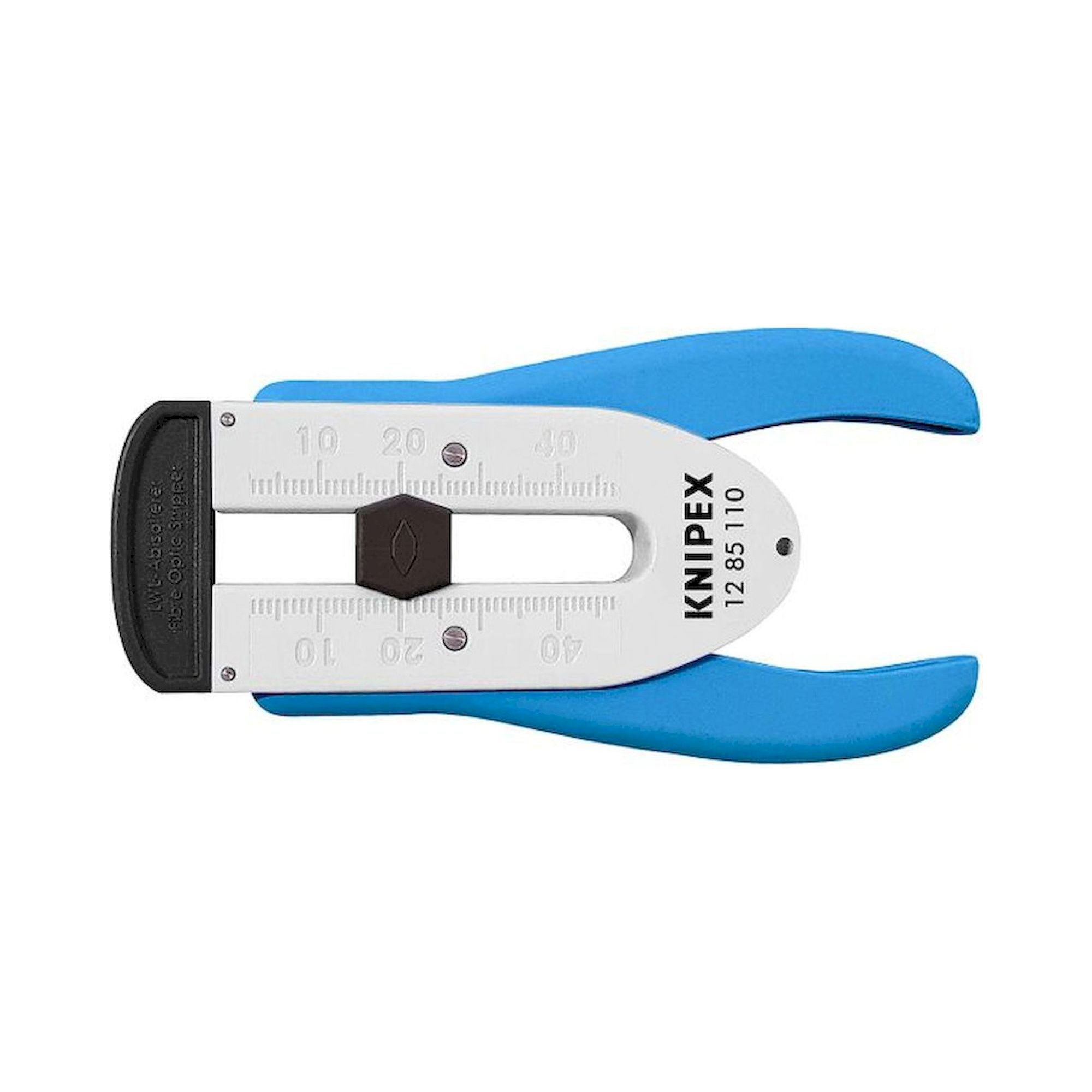 Knipex 12 85 110 SB. Outil de dénudage pour câbles à fibres optiques, Ø 0,125 mm, emballage SB