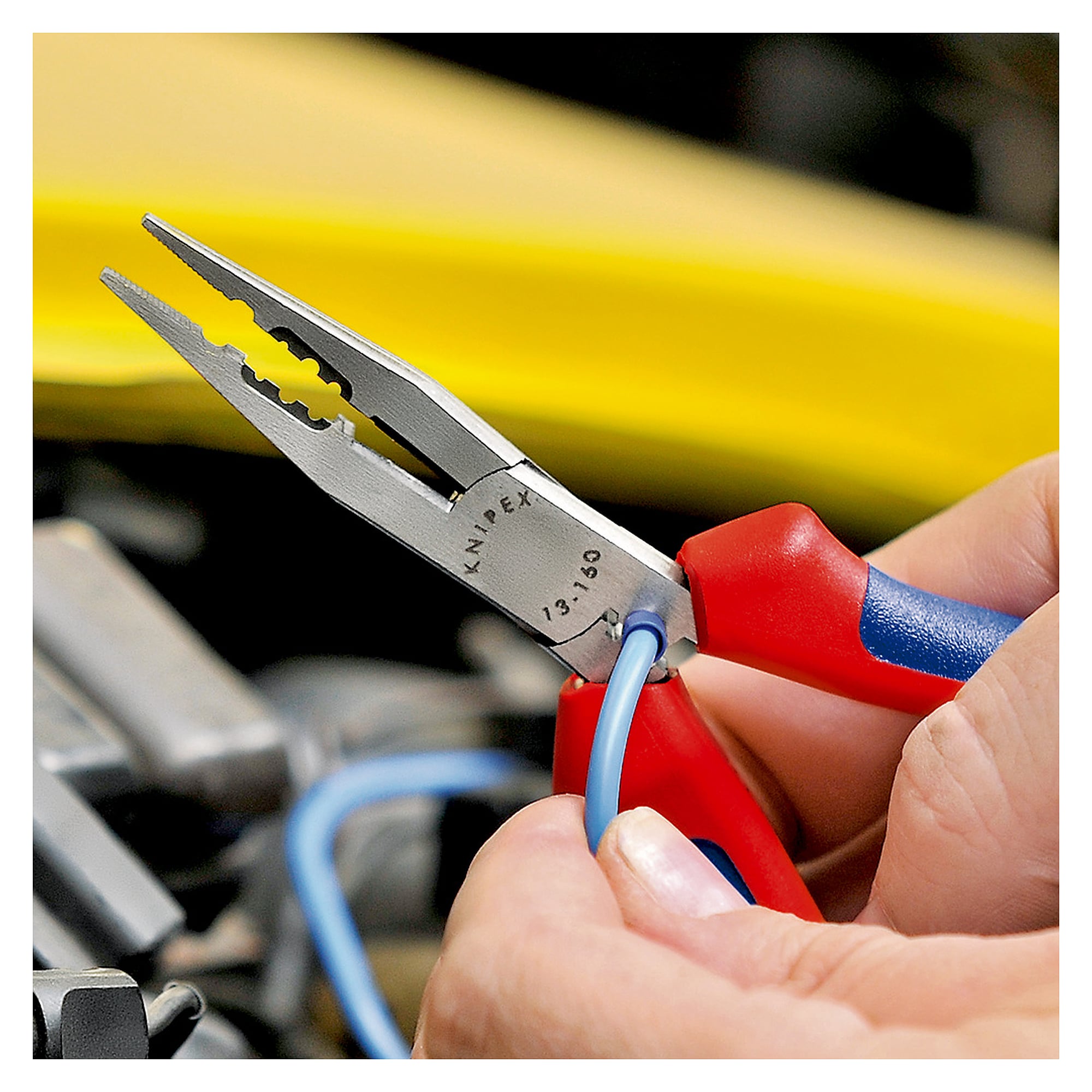 Electricians' pliers for gripping, bending, cutting, stripping and crimping, 160 mm