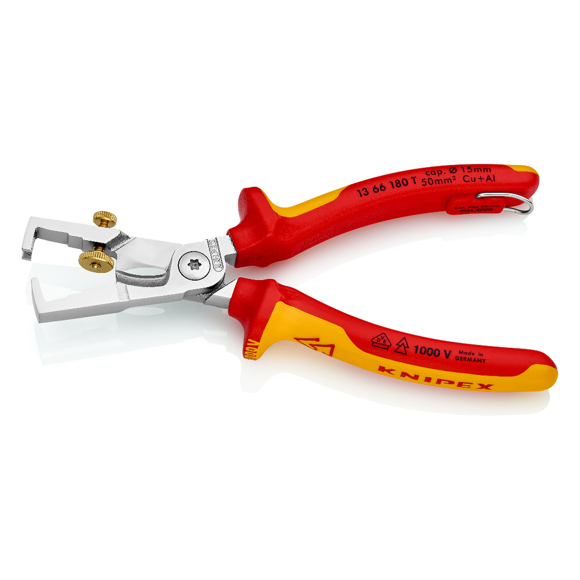 StriX wire stripper VDE with cable shears and tether attachment point, up to 10 mm², 180 mm