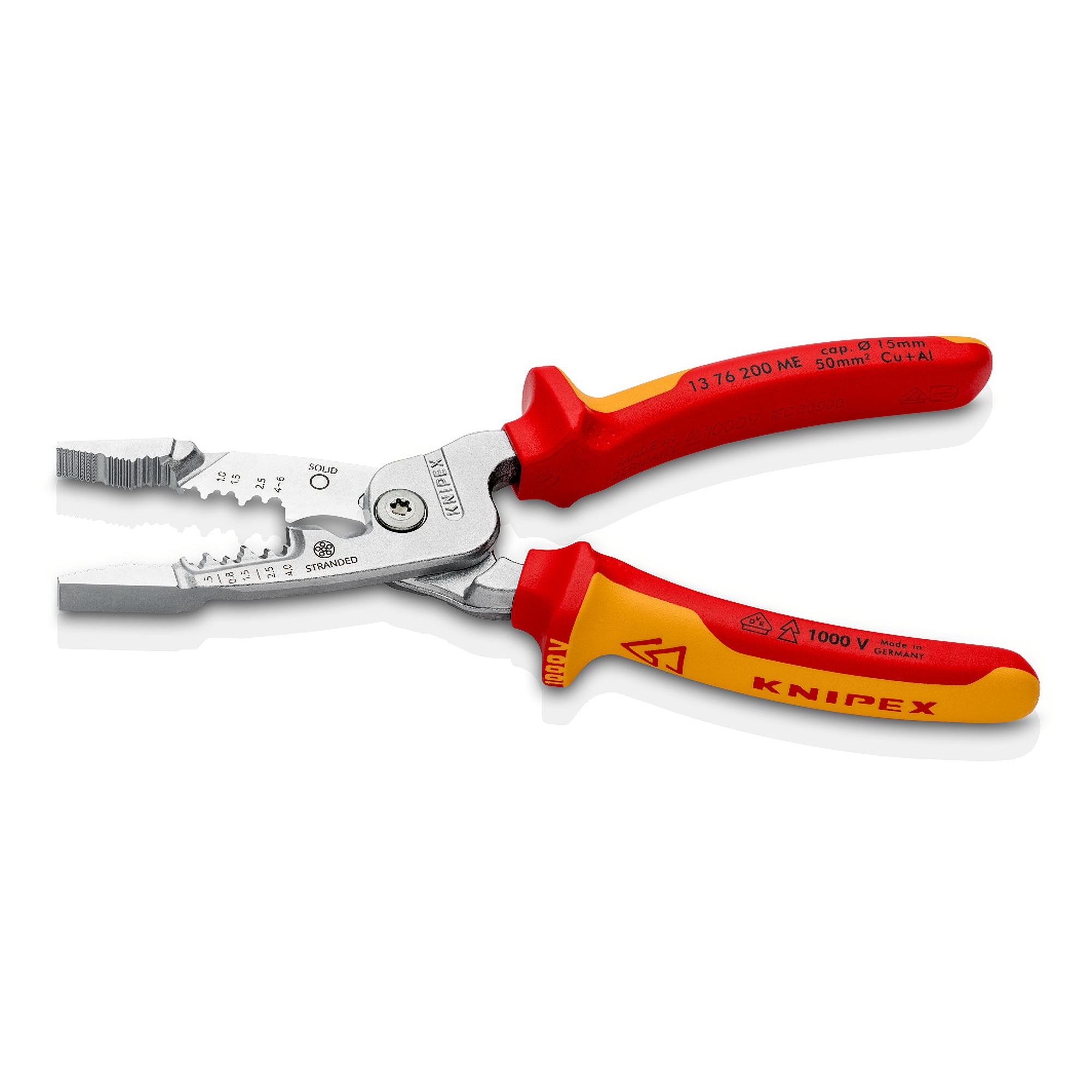 WireStripper multi-function electrician's pliers, metric version, VDE insulated 1000 V, 200 mm