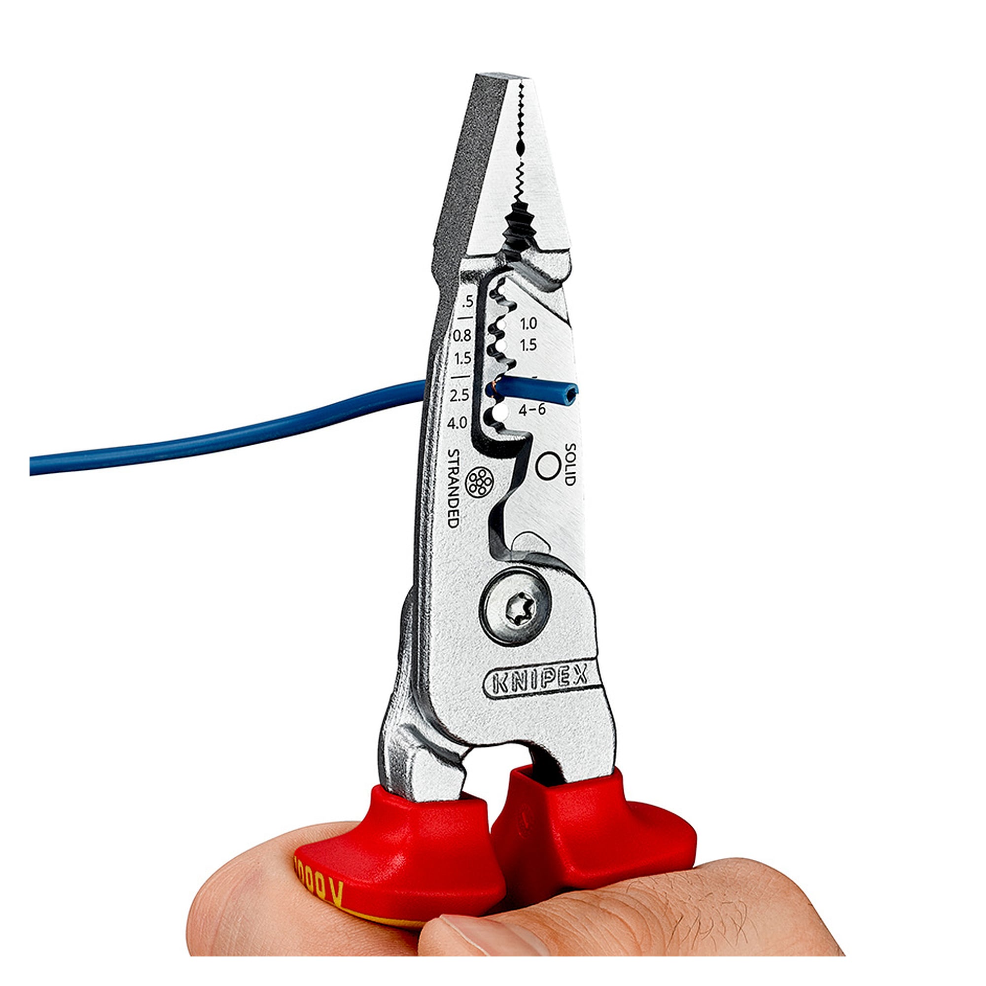 WireStripper multi-function electrician's pliers, metric version, VDE insulated 1000 V, 200 mm