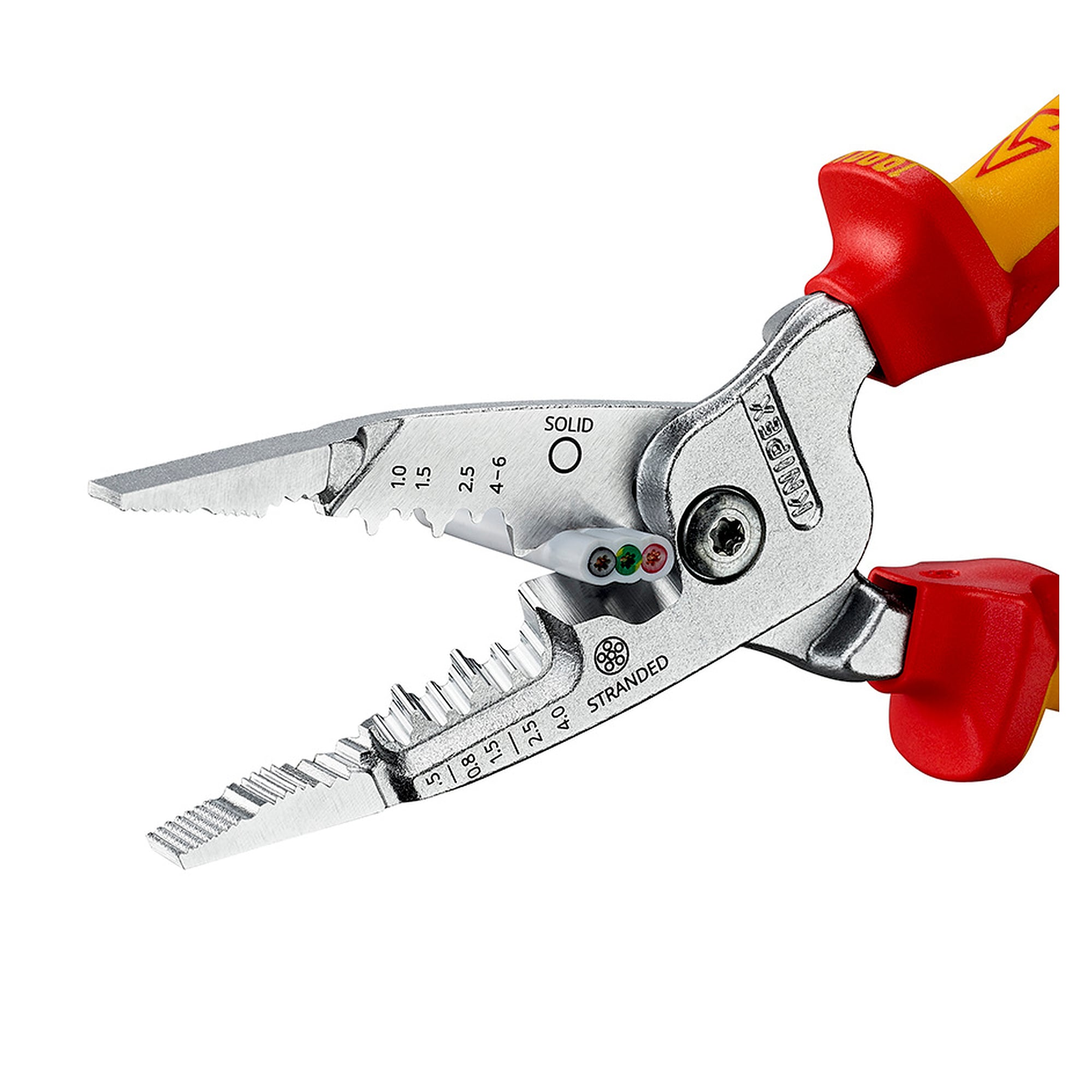 WireStripper multi-function electrician's pliers, metric version, VDE insulated 1000 V, 200 mm
