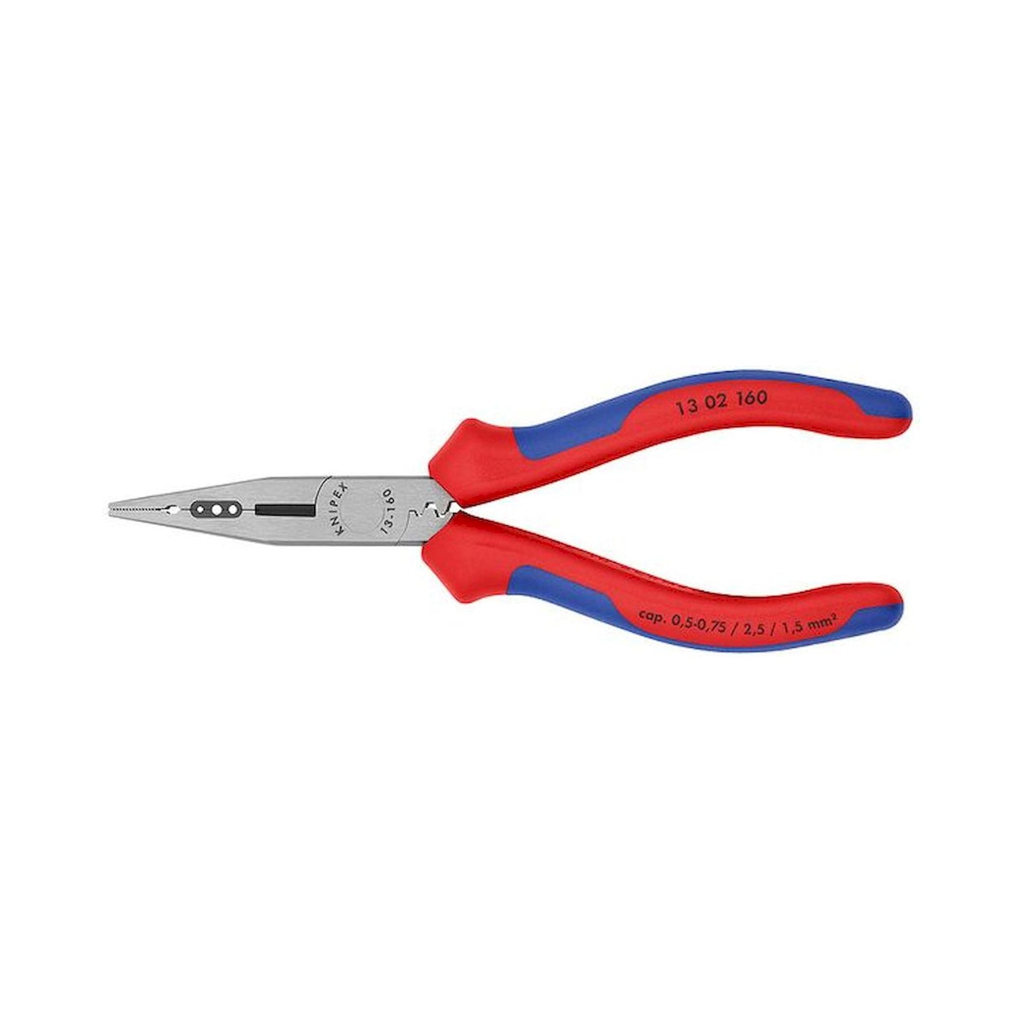 Knipex 13 02 160. Wiring pliers, black atramentized, 160 mm
