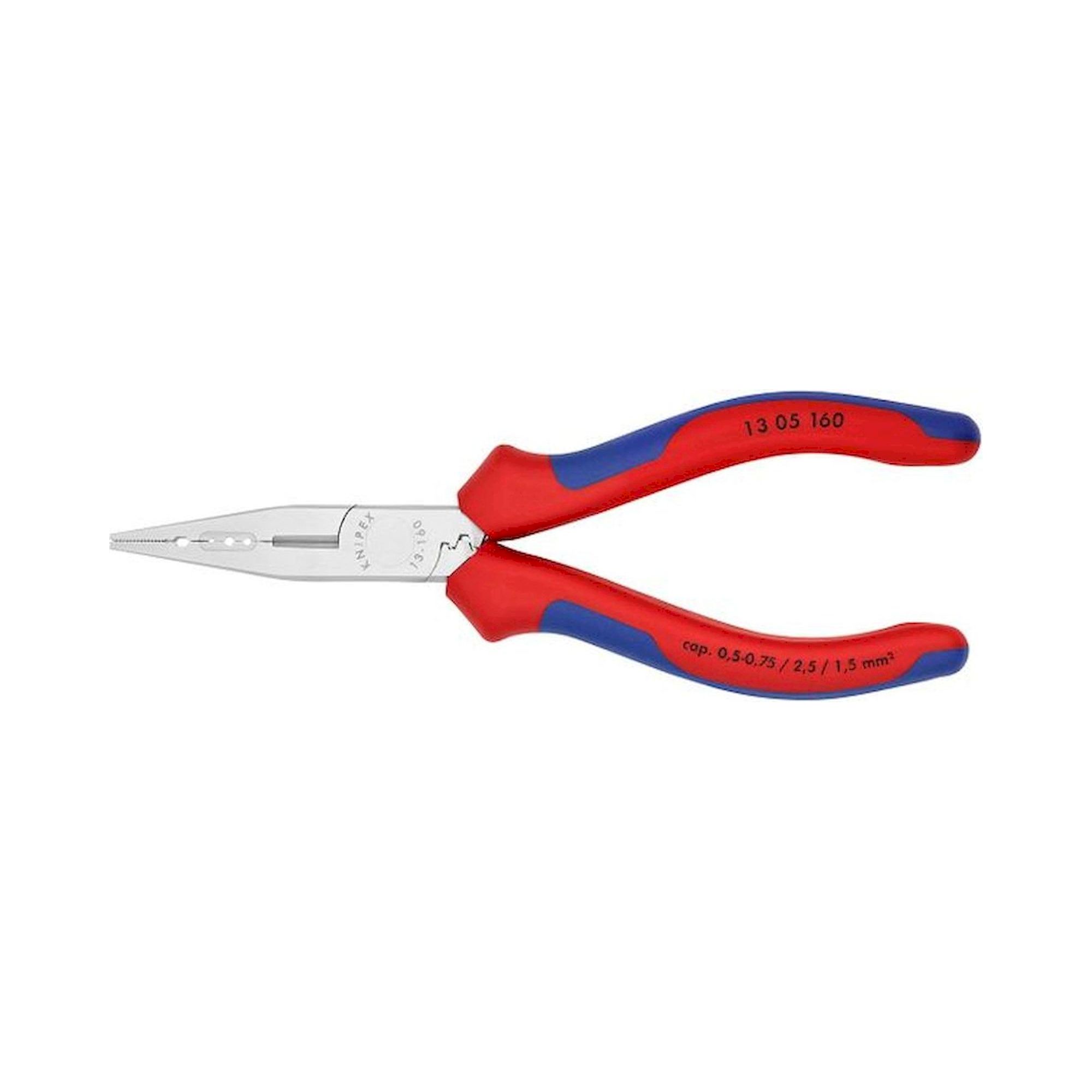 Knipex 13 05 160. Wiring pliers, chrome-plated, 160 mm