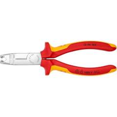 Knipex 13 46 165. Stripping pliers, chrome-plated, isolated 165 mm