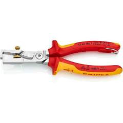 Knipex 13 66 180 T. StriX wire  strippers with cable cutter, chrome-plated, insulated, fixing eye, 180 mm