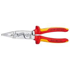 Knipex 13 86 200. Electric pliers, chrome-plated, 15 mm / 50 mm2, 200 mm