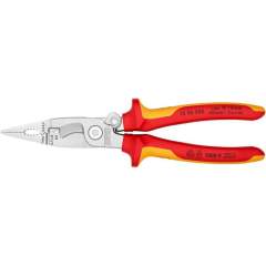 Knipex 13 96 200. Elektro-Installationszange, verchromt, isoliert, 200 mm