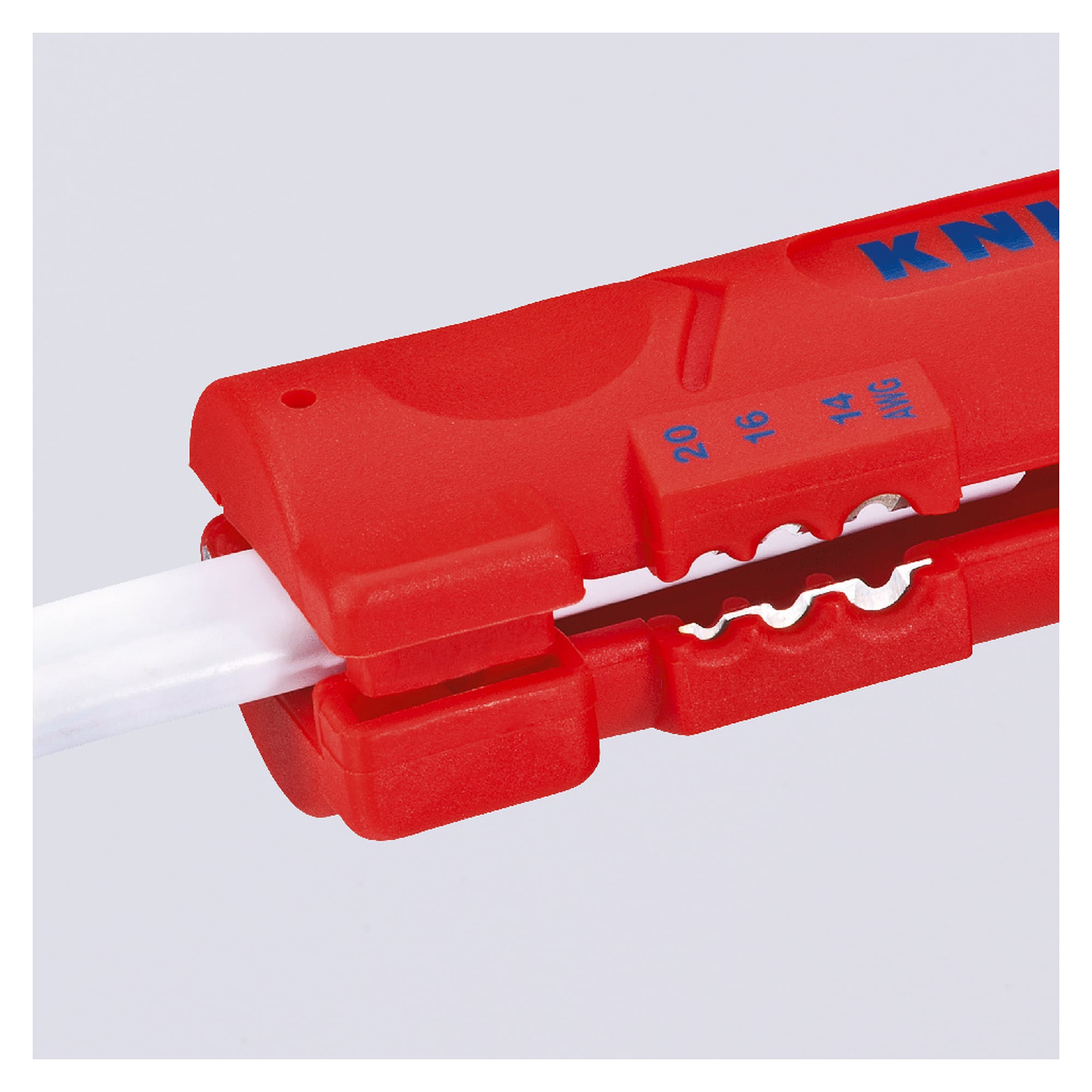 Stripping tool for flat cable up to 12 mm and round cable 4 - 13 mm dia., 125 mm