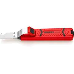 Knipex 16 20 165 SB. Dismantling tool with drag blade 8.0 - 28.0 mm, impact-resistant plastic housing, 165 mm, sales packaging