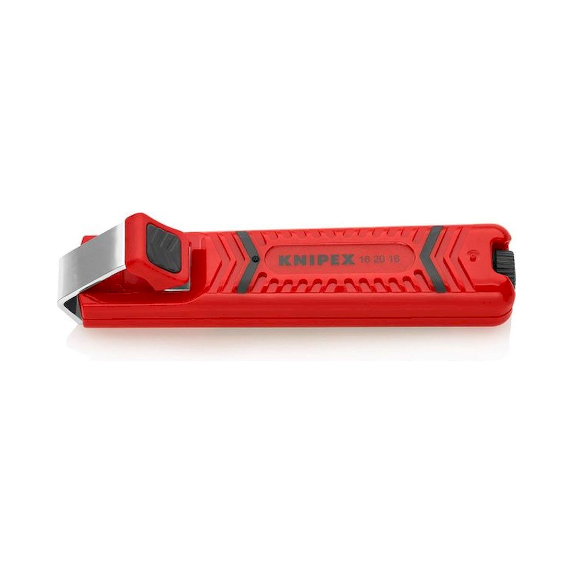 Knipex 16 20 16 SB. Dismantling tool with drag blade 4.0 - 16.0 mm, impact-resistant plastic housing, 130 mm, sales packaging