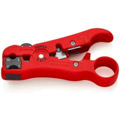 Knipex 16 60 06 SB. Stripping tool for coaxial and data cables, RG 59 / 6 / 7 / 11, sales packaging
