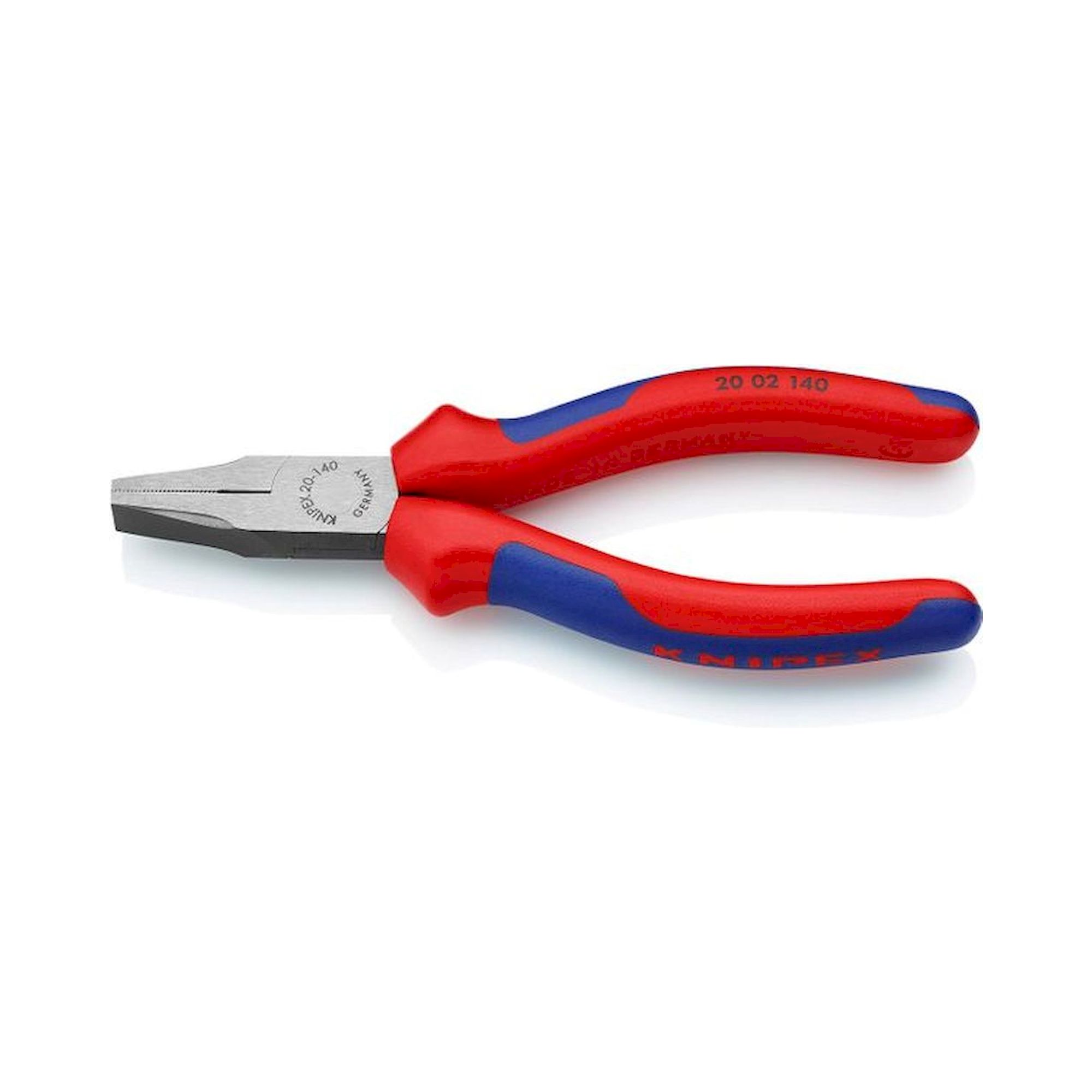 Knipex 20 02 140. Flachzange, schwarz atramentiert, 140 mm