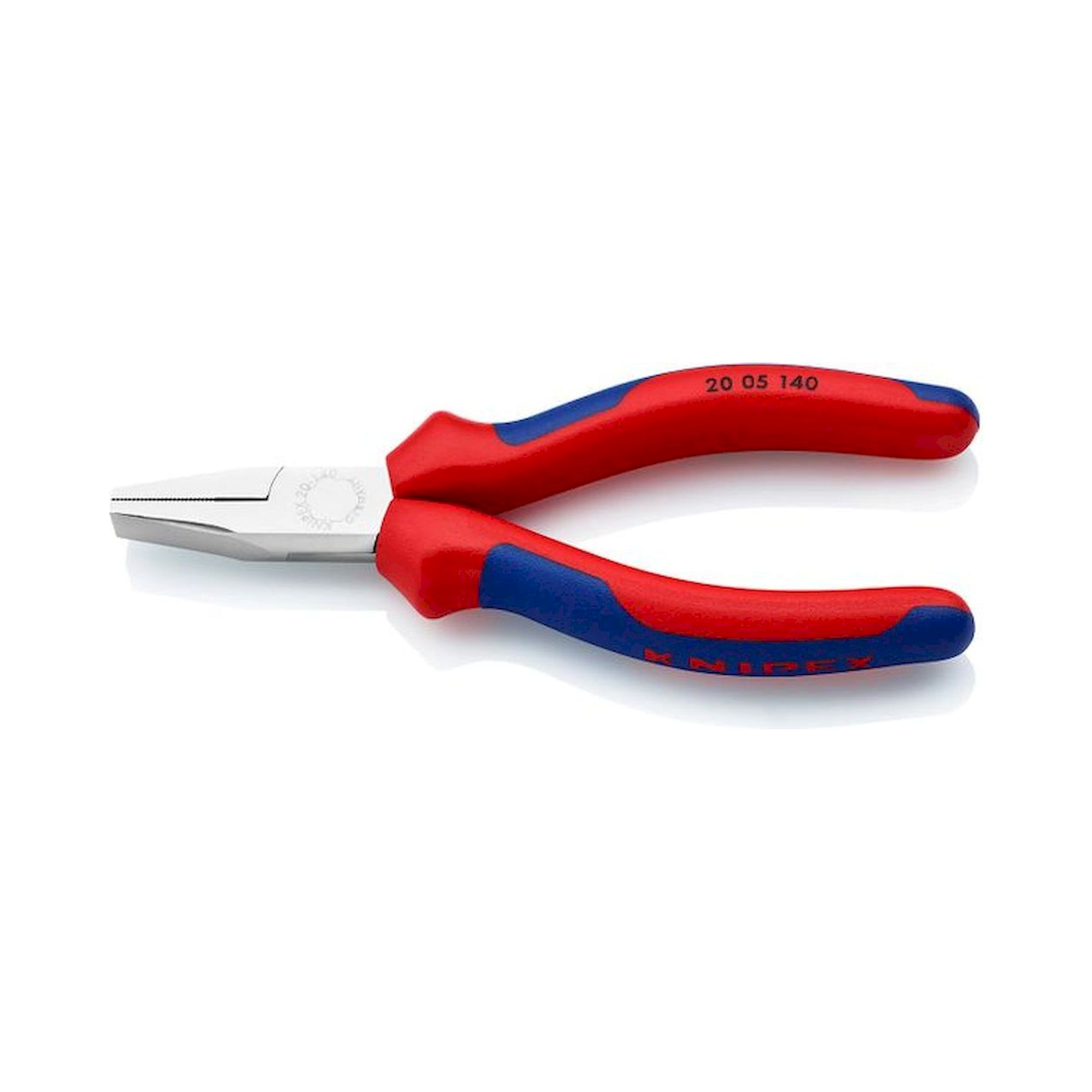 Knipex 20 05 140. Flat nose pliers, chrome-plated, 140 mm