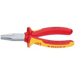 Knipex 20 06 160. Flat nose pliers, chrome-plated, insulated, 160 mm