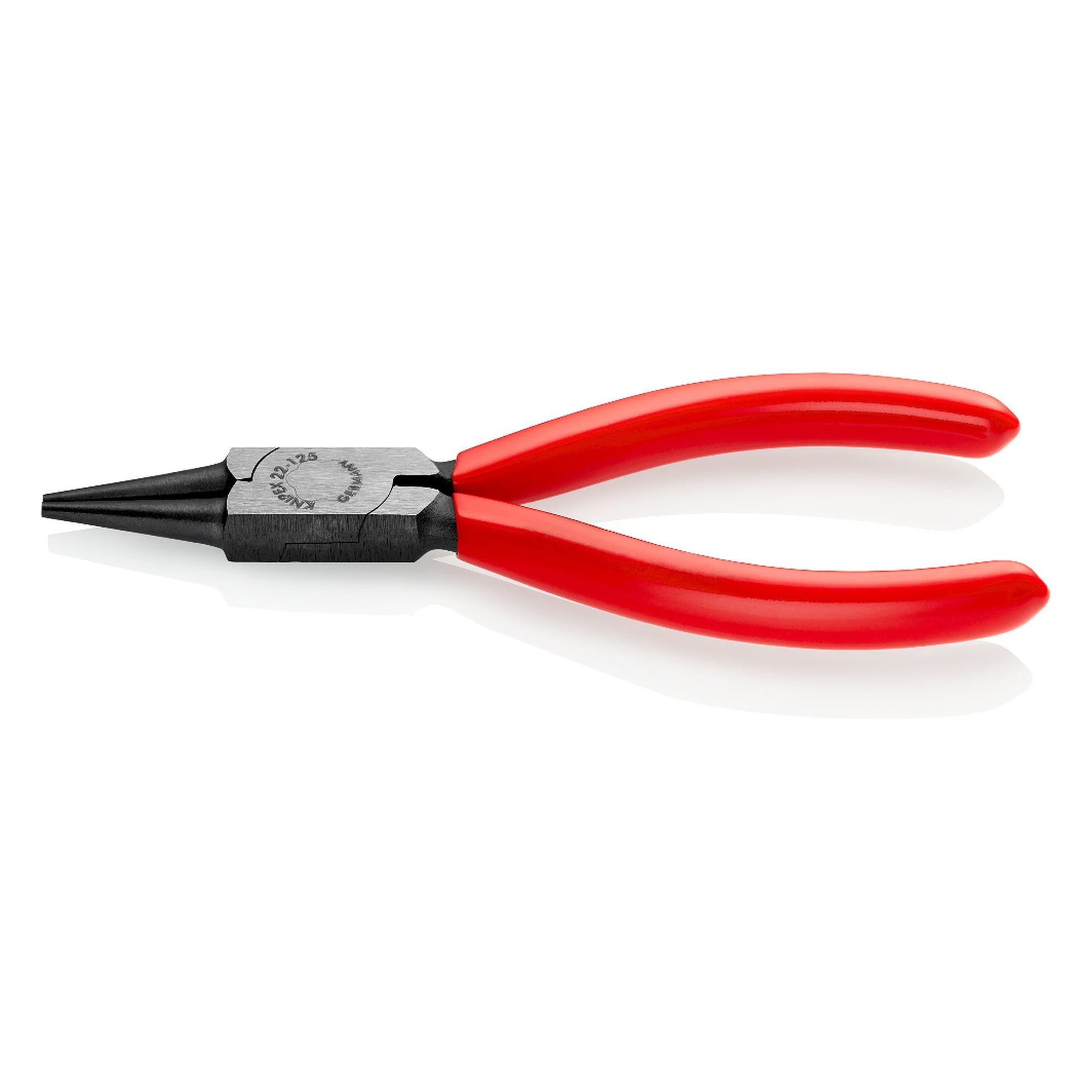 Pince à becs ronds finement rectifiés pour cintrer les boucles de fil, 125 mm