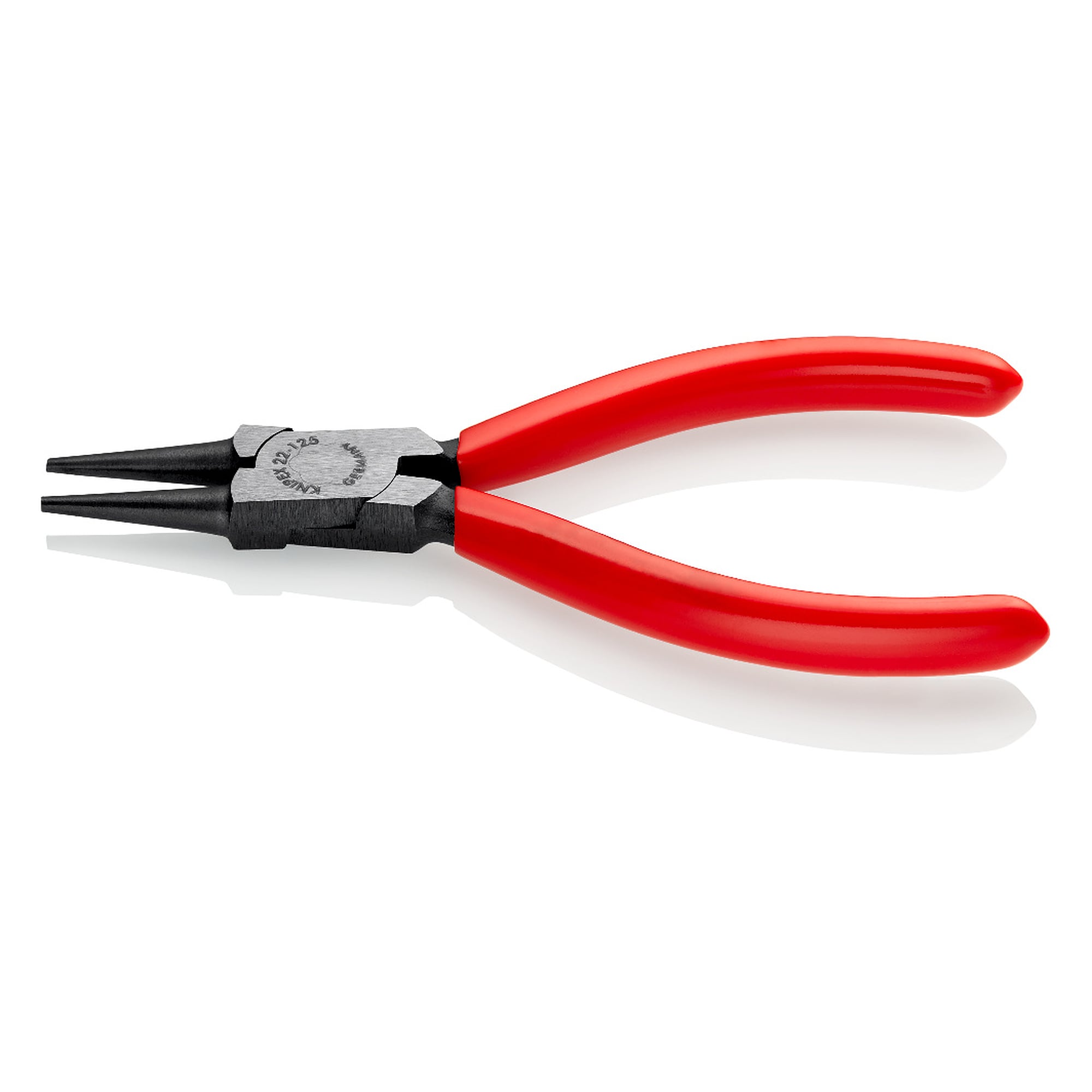 Pince à becs ronds finement rectifiés pour cintrer les boucles de fil, 125 mm