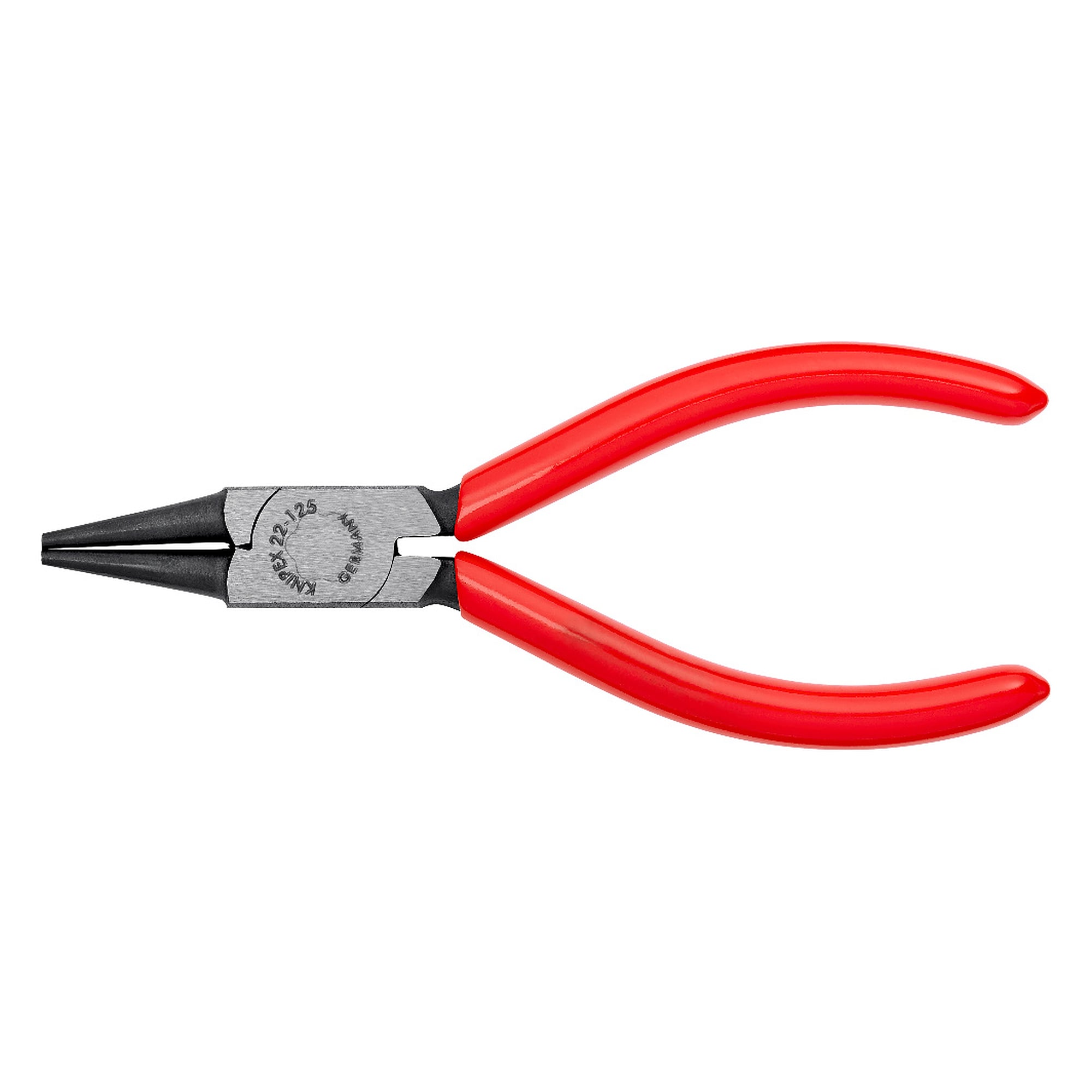 Pince à becs ronds finement rectifiés pour cintrer les boucles de fil, 125 mm