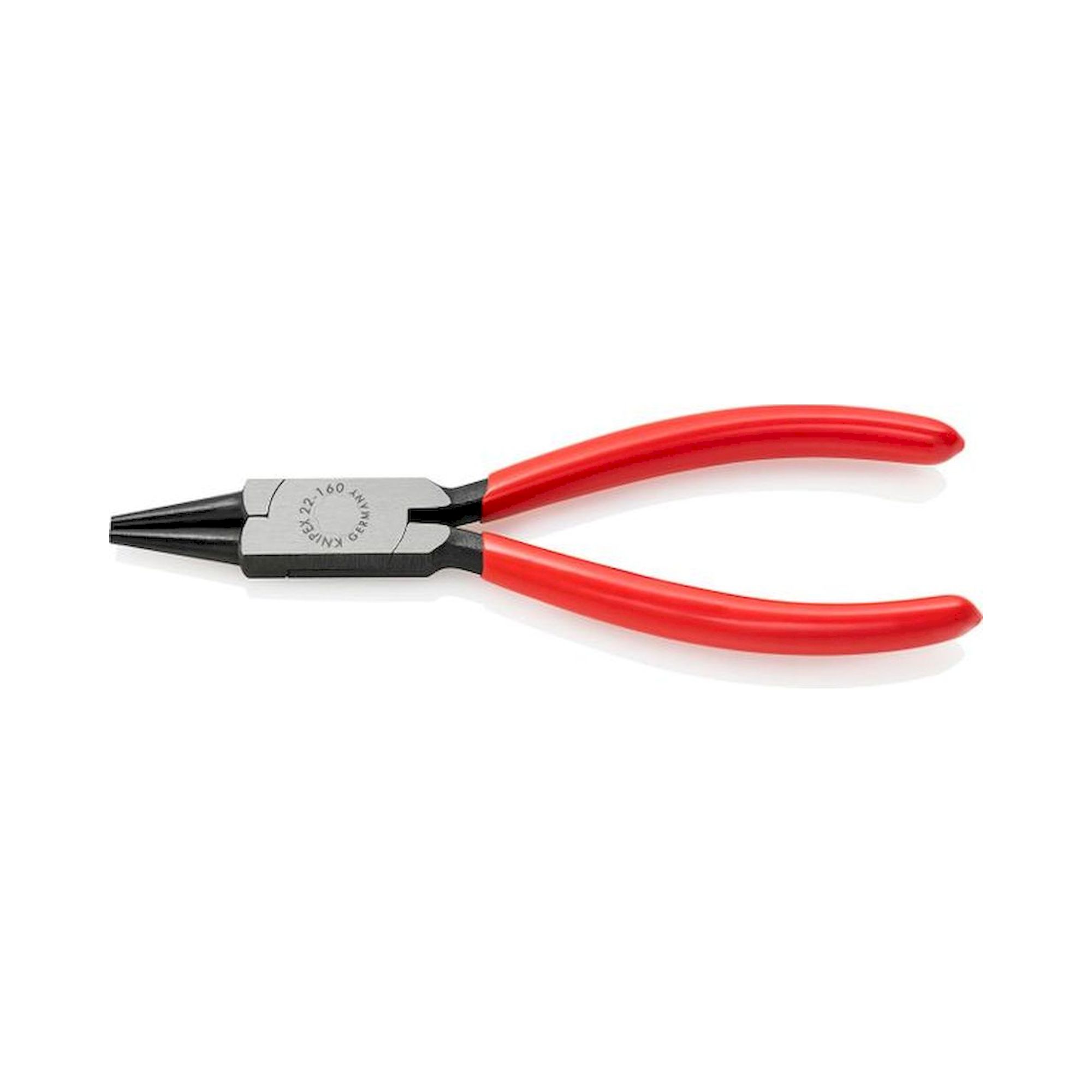 Knipex 22 01 160. Ro with nose pliers, black atramentized, 160 mm