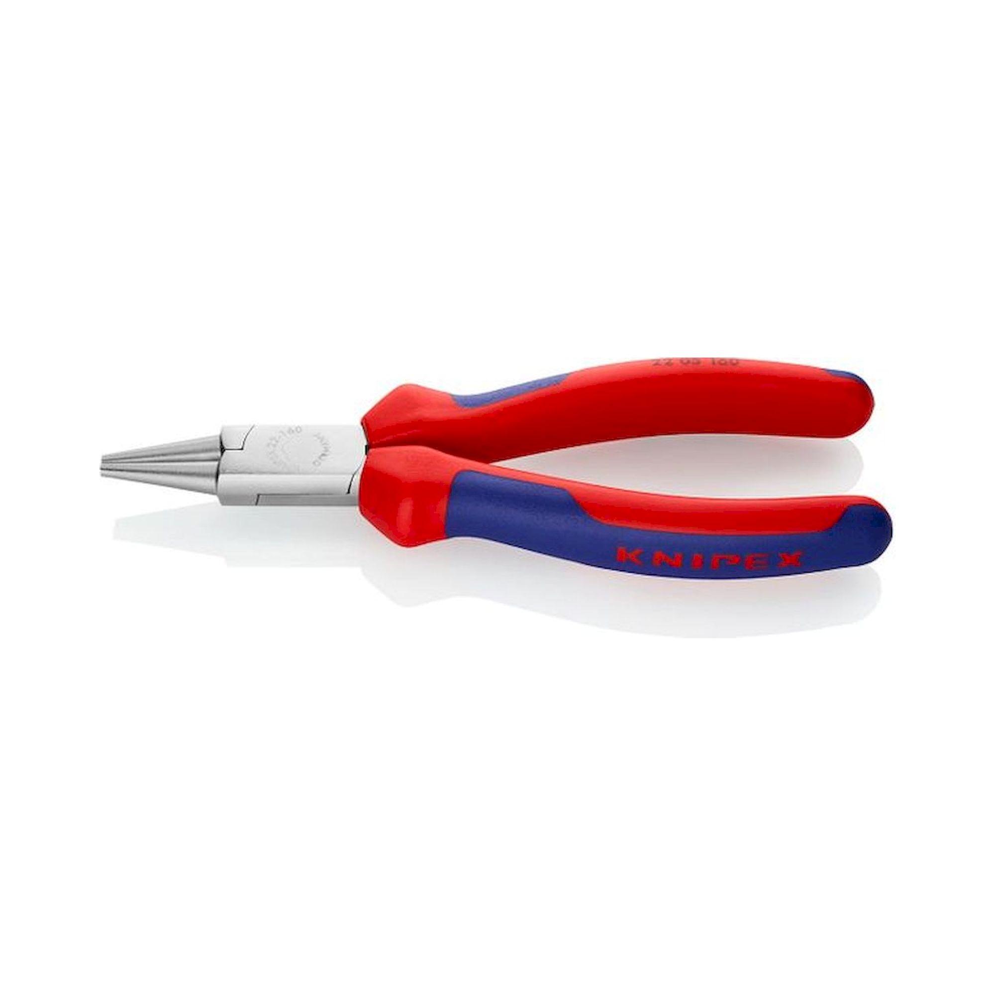 Knipex 22 05 160. Ro with nose pliers, chrome-plated, 160 mm